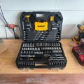 Dewalt 142-Piece 1/4 in. and 3/8 in. Drive SAE and Metric Mechanics Tool Set with Carrier