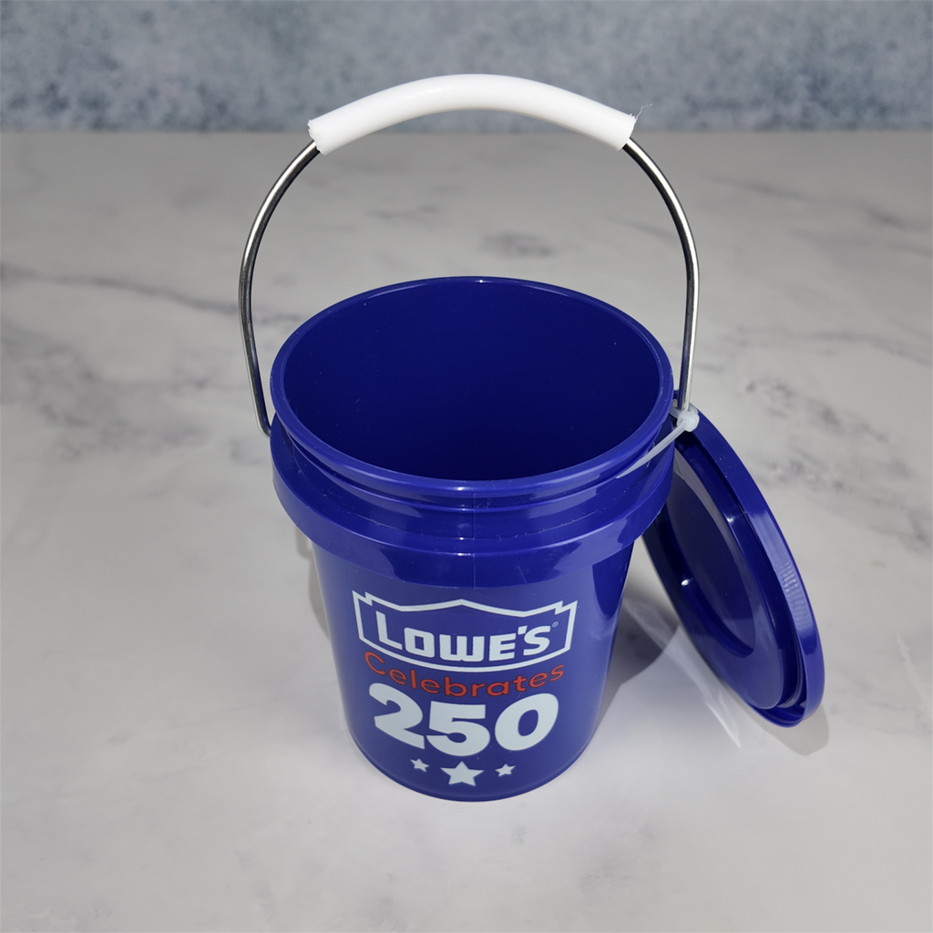 Lowe's Celebrates 250 Mini Bucket with Lid (blue)