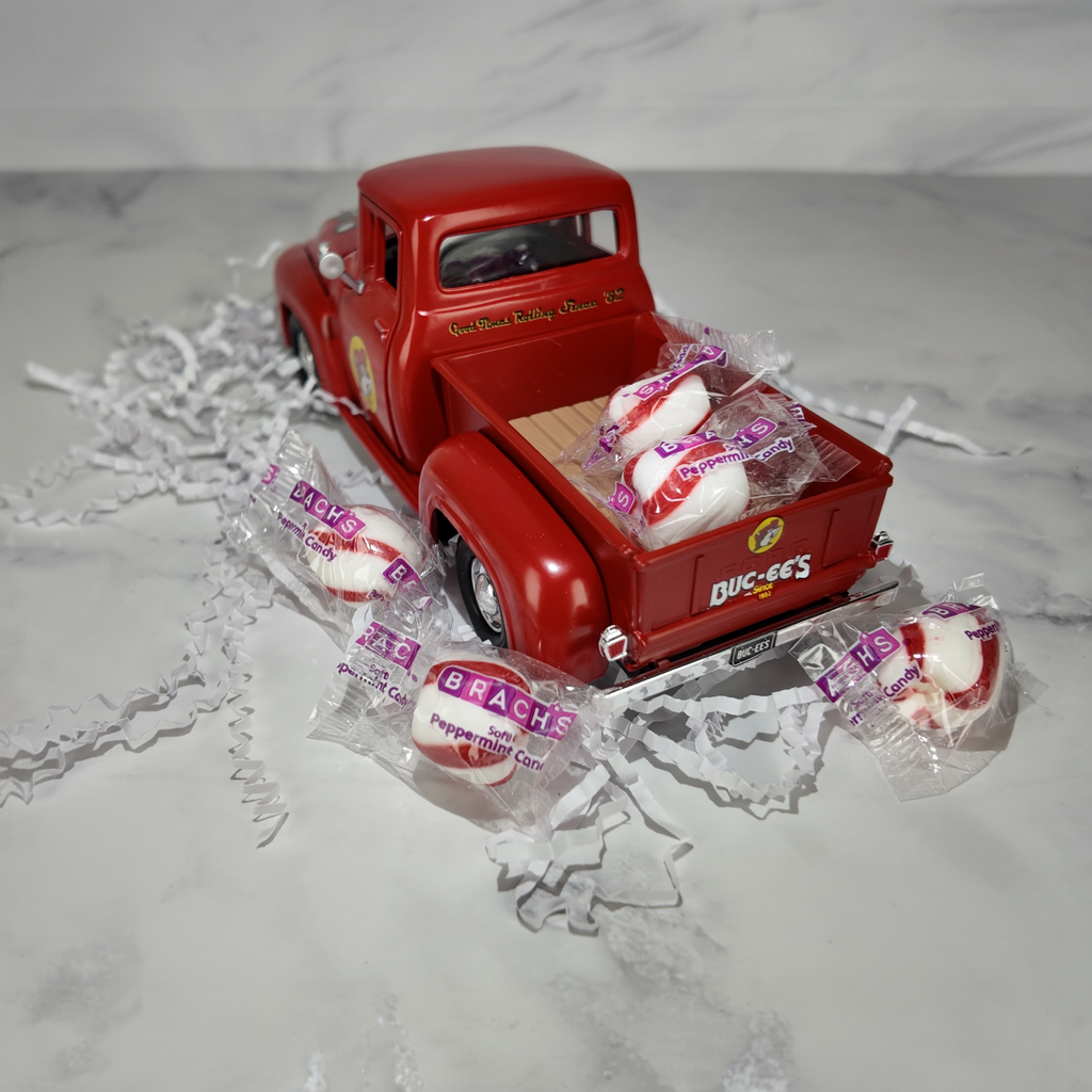 Buc-ee's Collectible 1956 Ford F-100 Pickup Peppermint Candies Truckload Gift Set