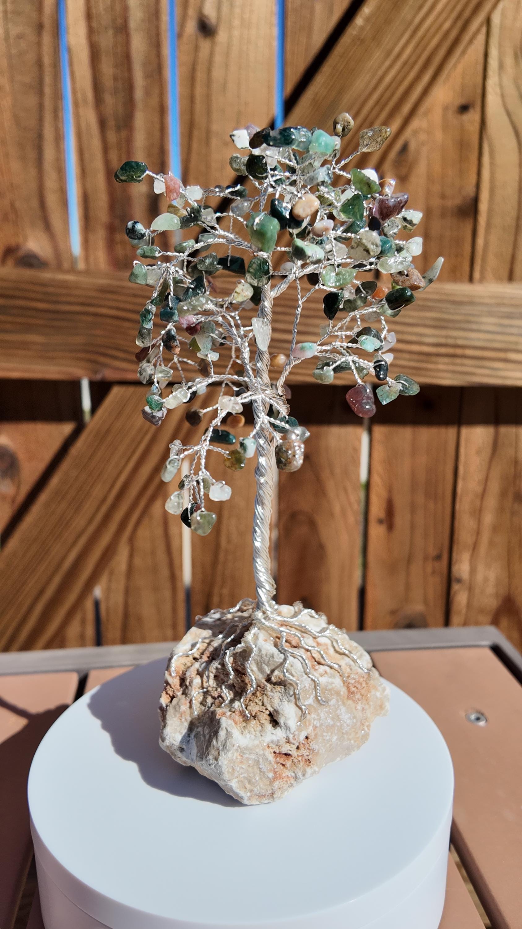 Jasper Stone Chips Wire Tree #2504