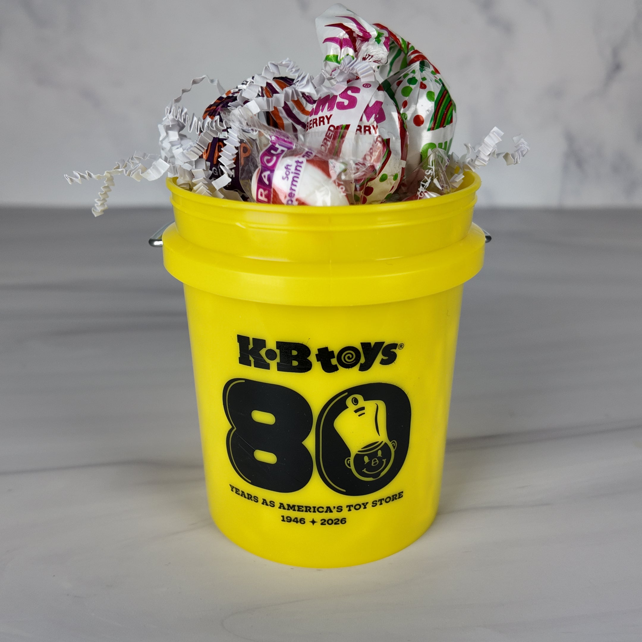 Collectible Mini Bucket Gift Basket – Gold-Yellow (KB)