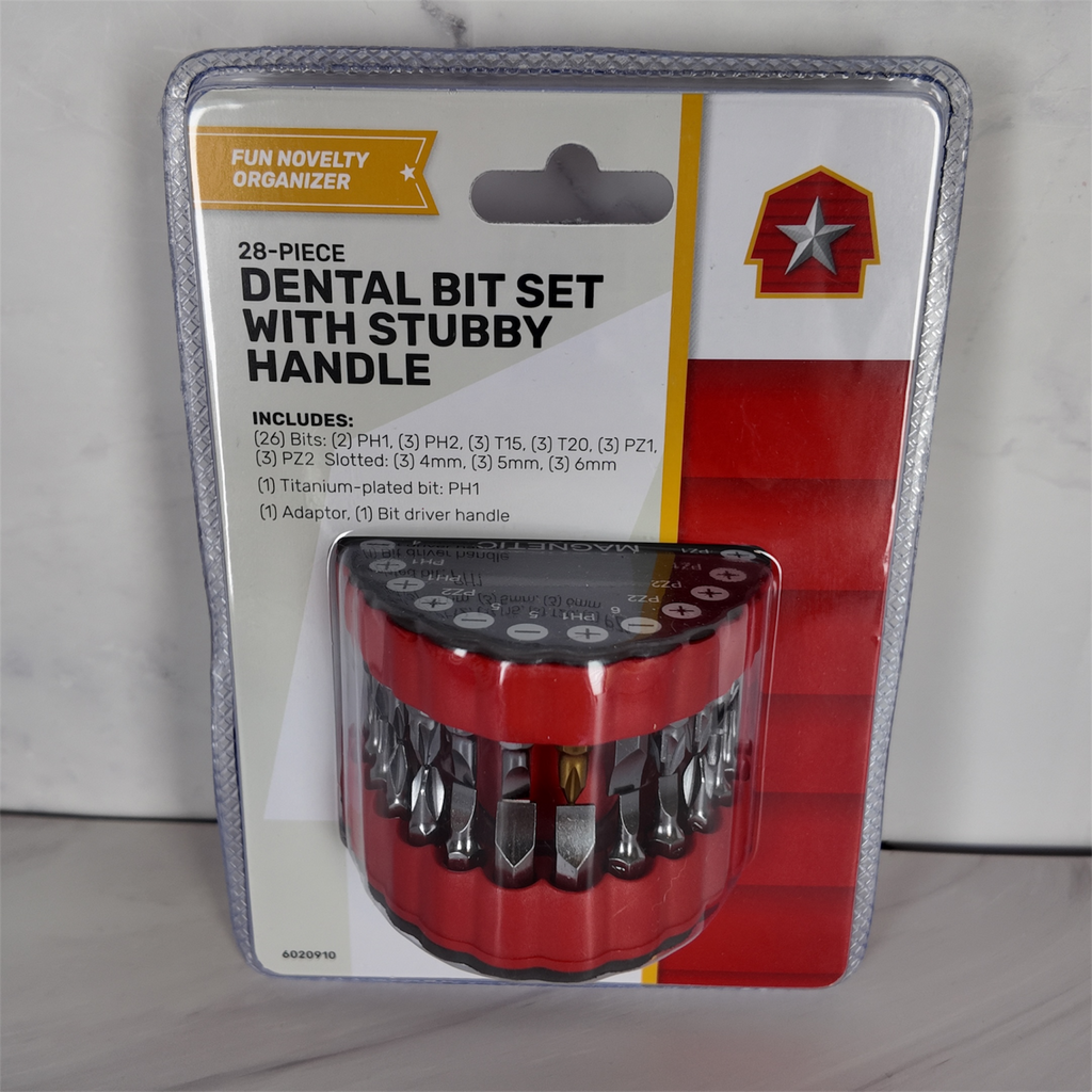 Tractor Supply 28-Piece Dental Bit Set with Stubby Handle Gift Basket