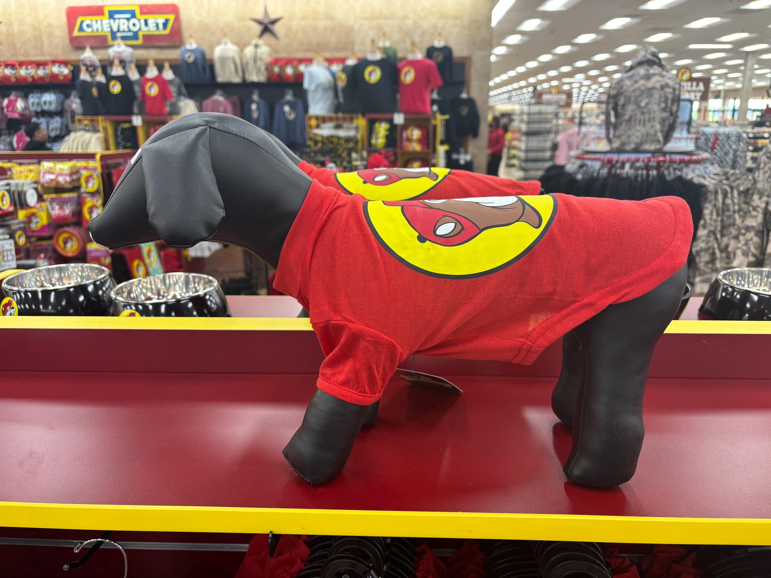 Buc-ee's Pet T-Shirt (red with logo) SMALL