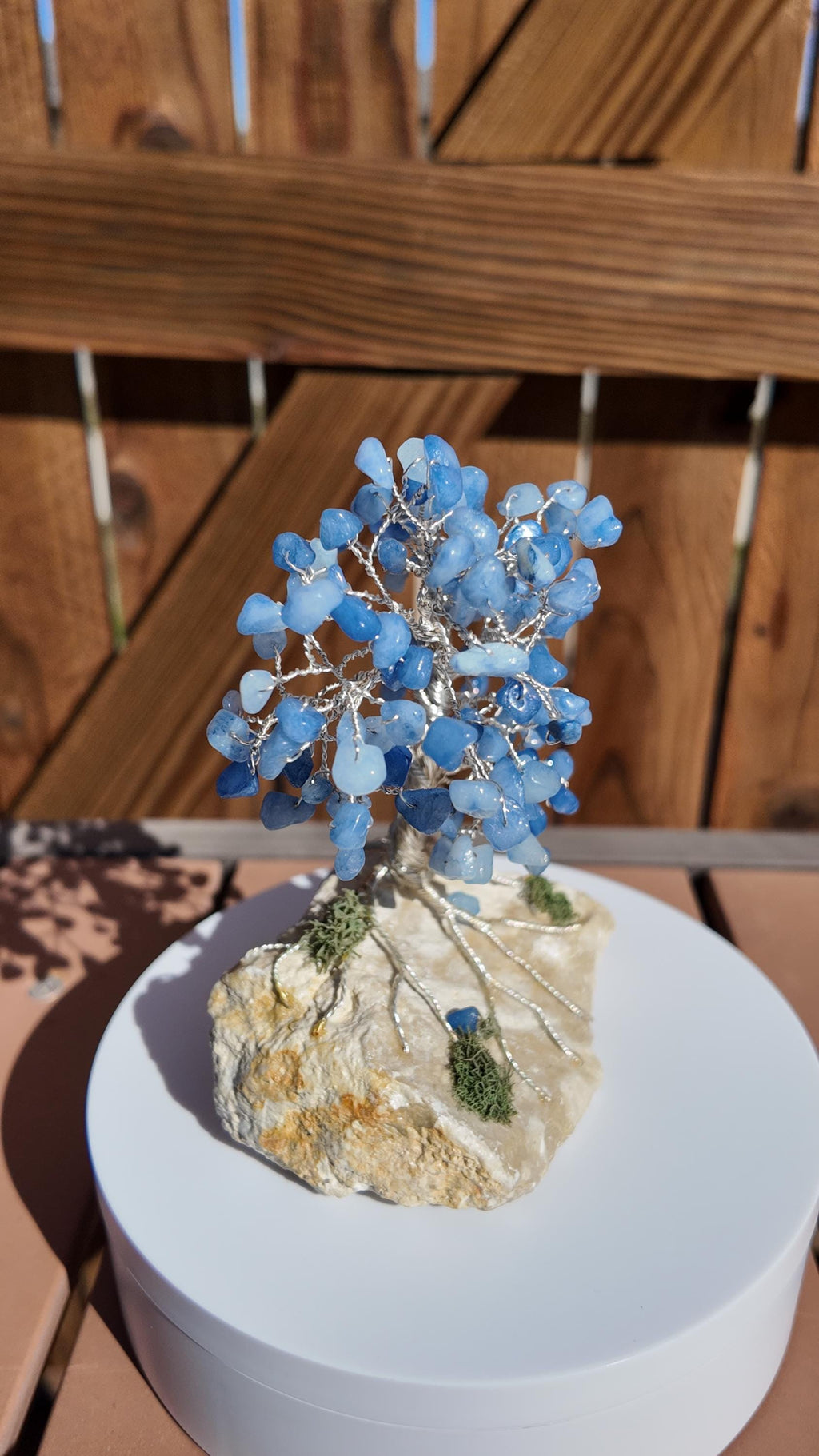 Blue Quartz Wire Tree #2514