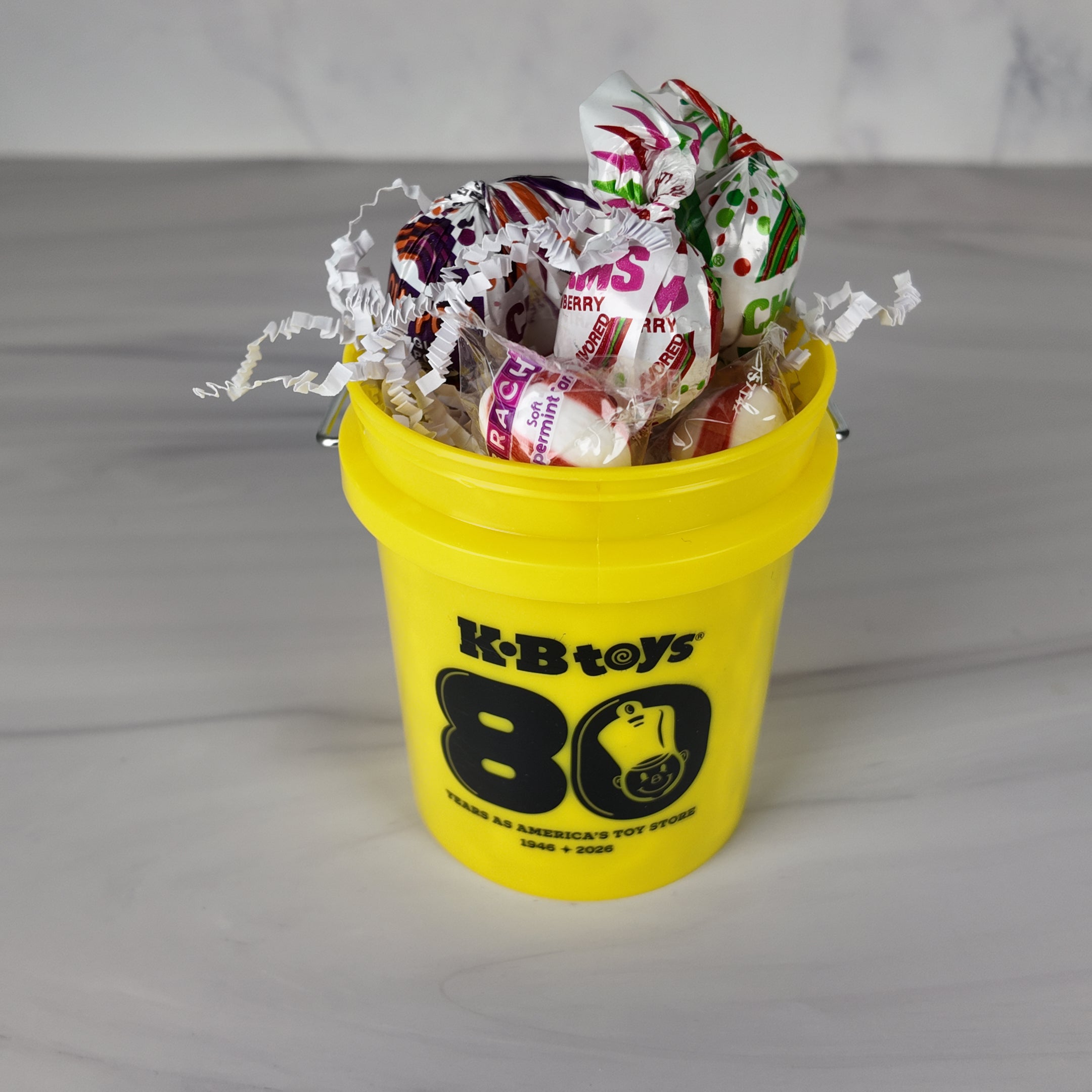 Collectible Mini Bucket Gift Basket – Gold-Yellow (KB)