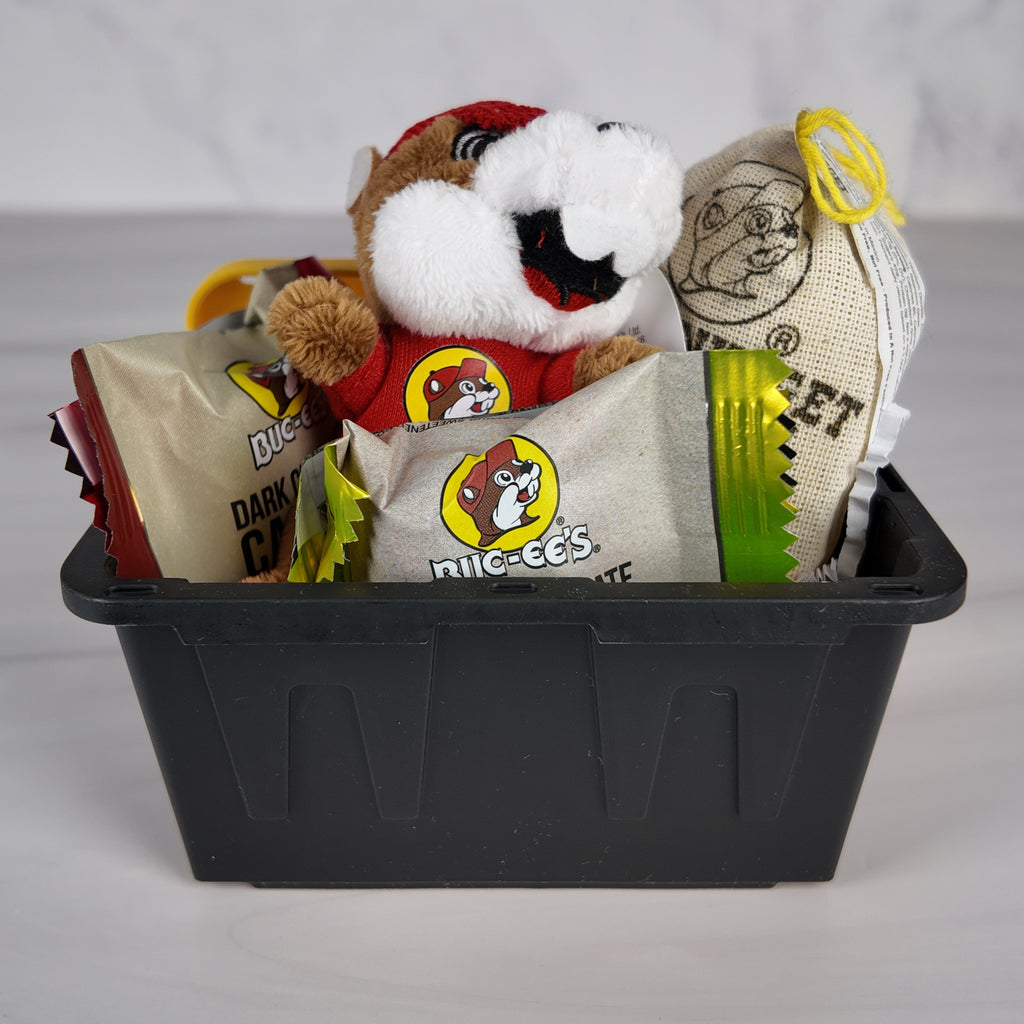 Mini Tote Keychain and Sweets Gift Basket