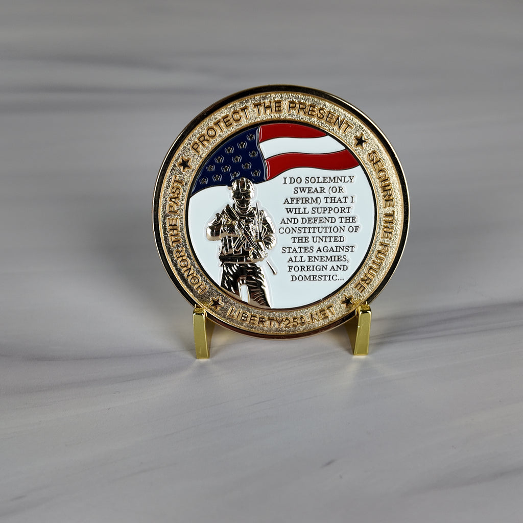 U.S. Armed Forces 250th Commemoration Challenge Coin