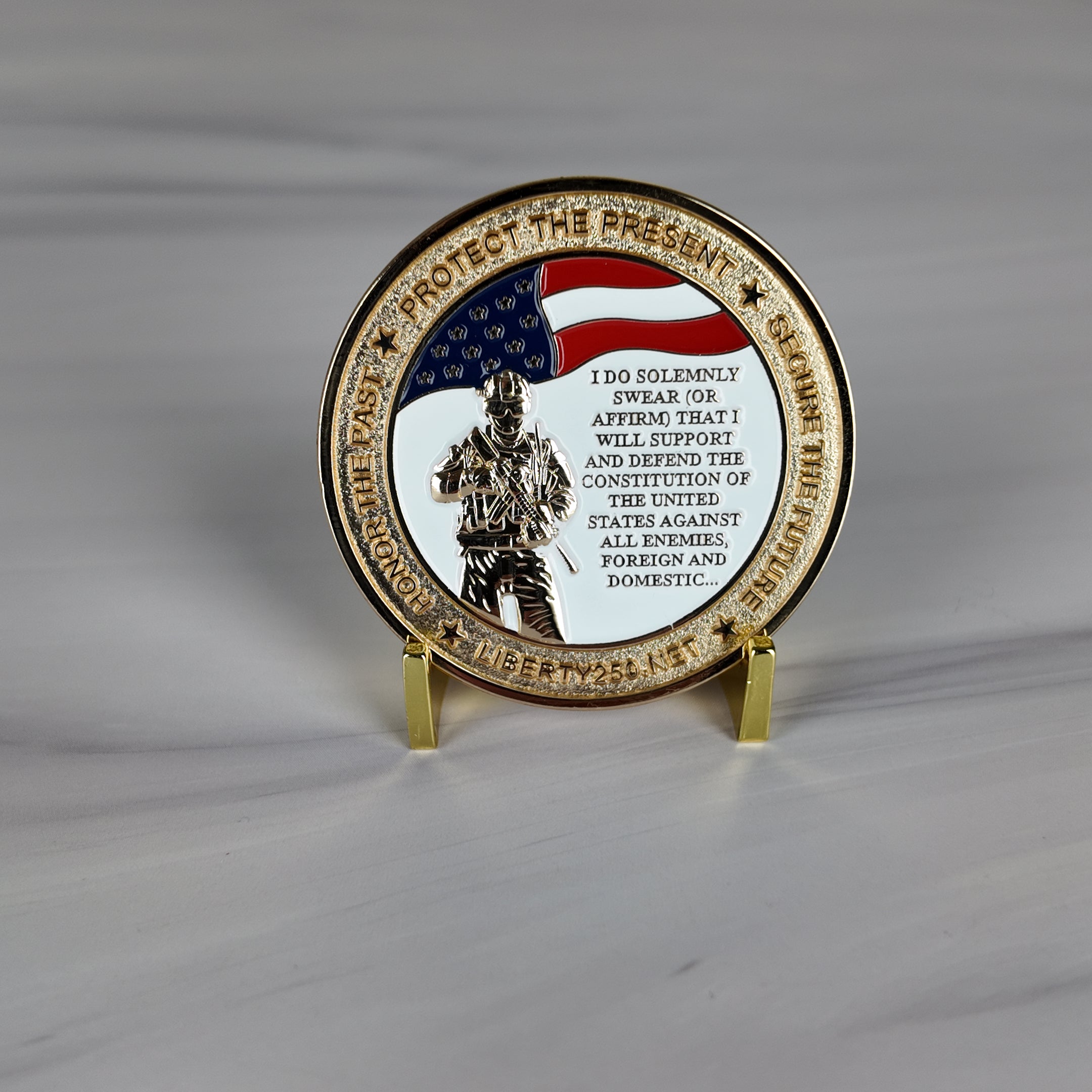 U.S. Armed Forces 250th Commemoration Challenge Coin