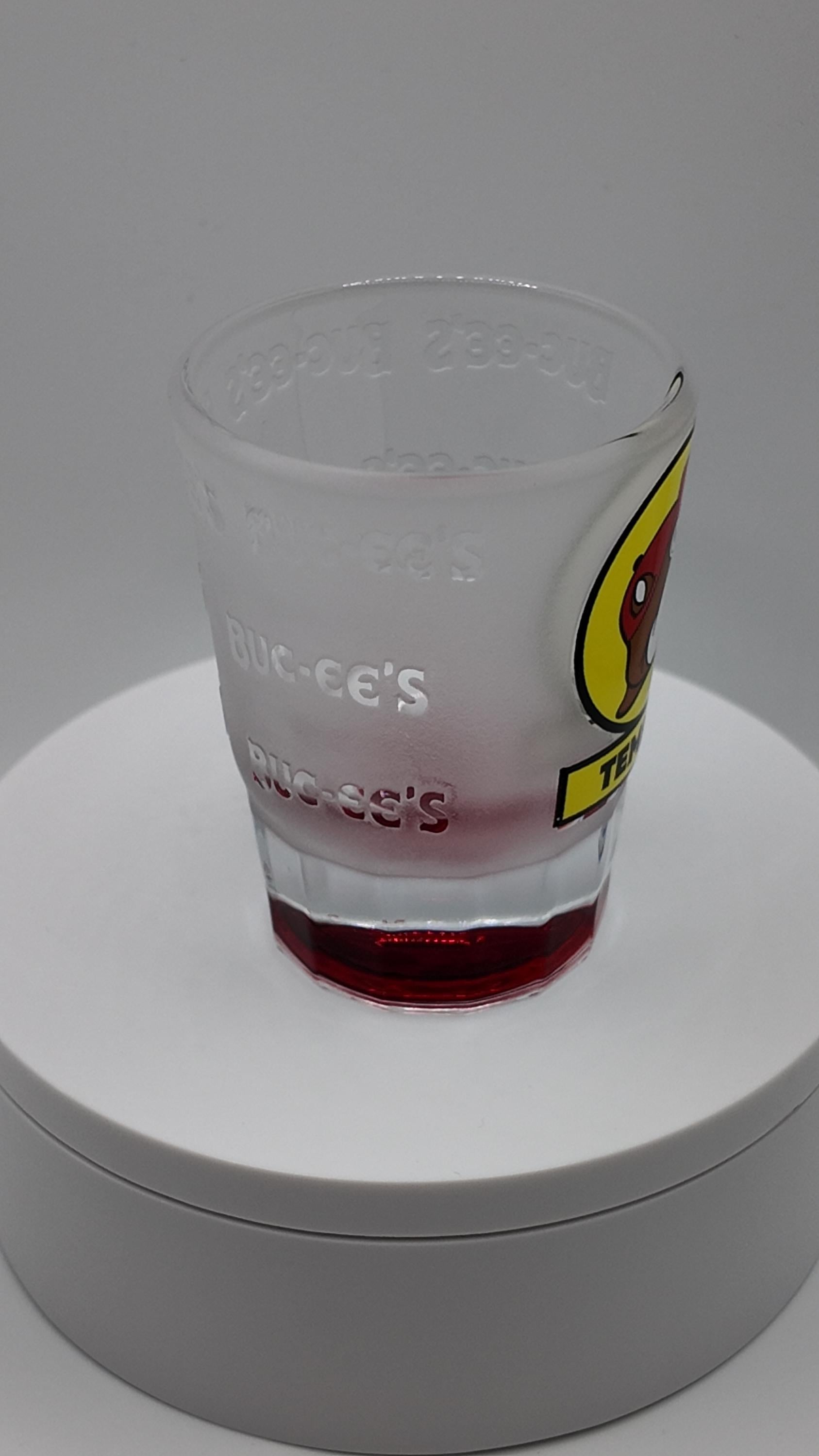 Buc-ee's Smoked Glass Shot Glasses