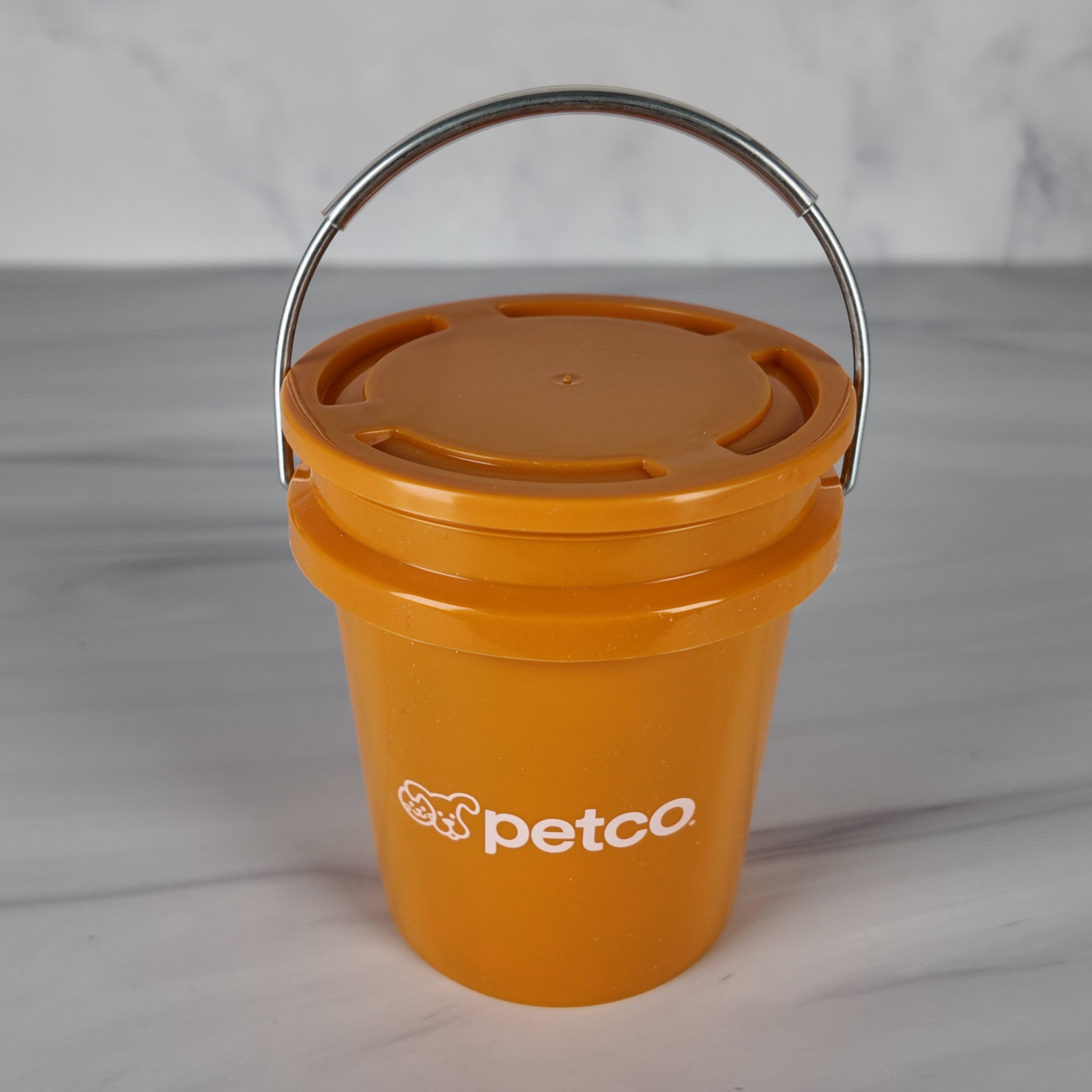 Collectible Orange Mini Bucket Gift Basket (Pet)