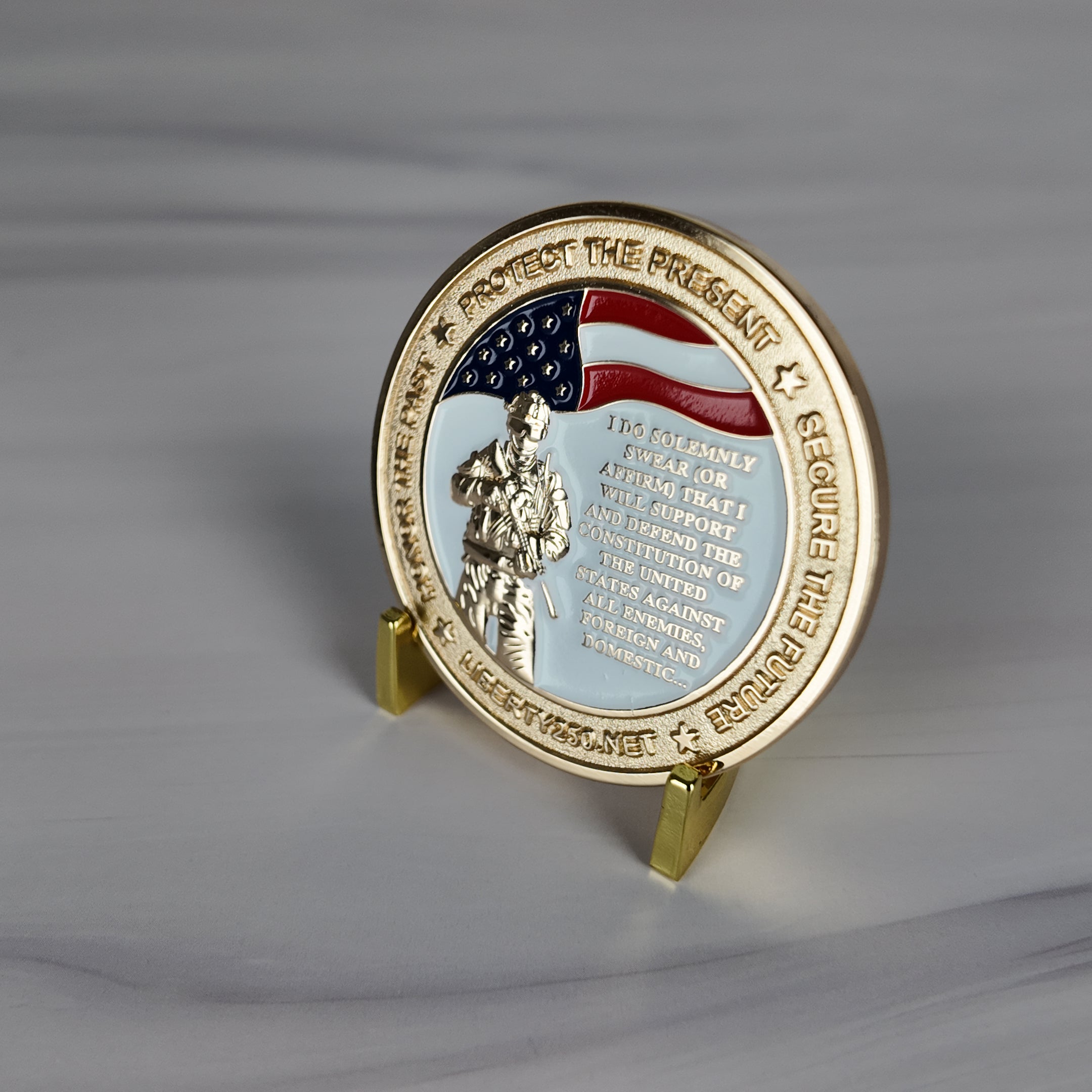 U.S. Armed Forces 250th Commemoration Challenge Coin