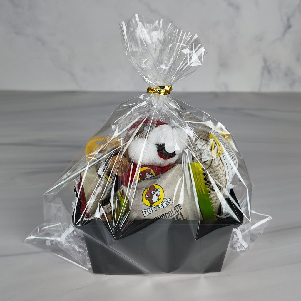 Mini Tote Keychain and Sweets Gift Basket