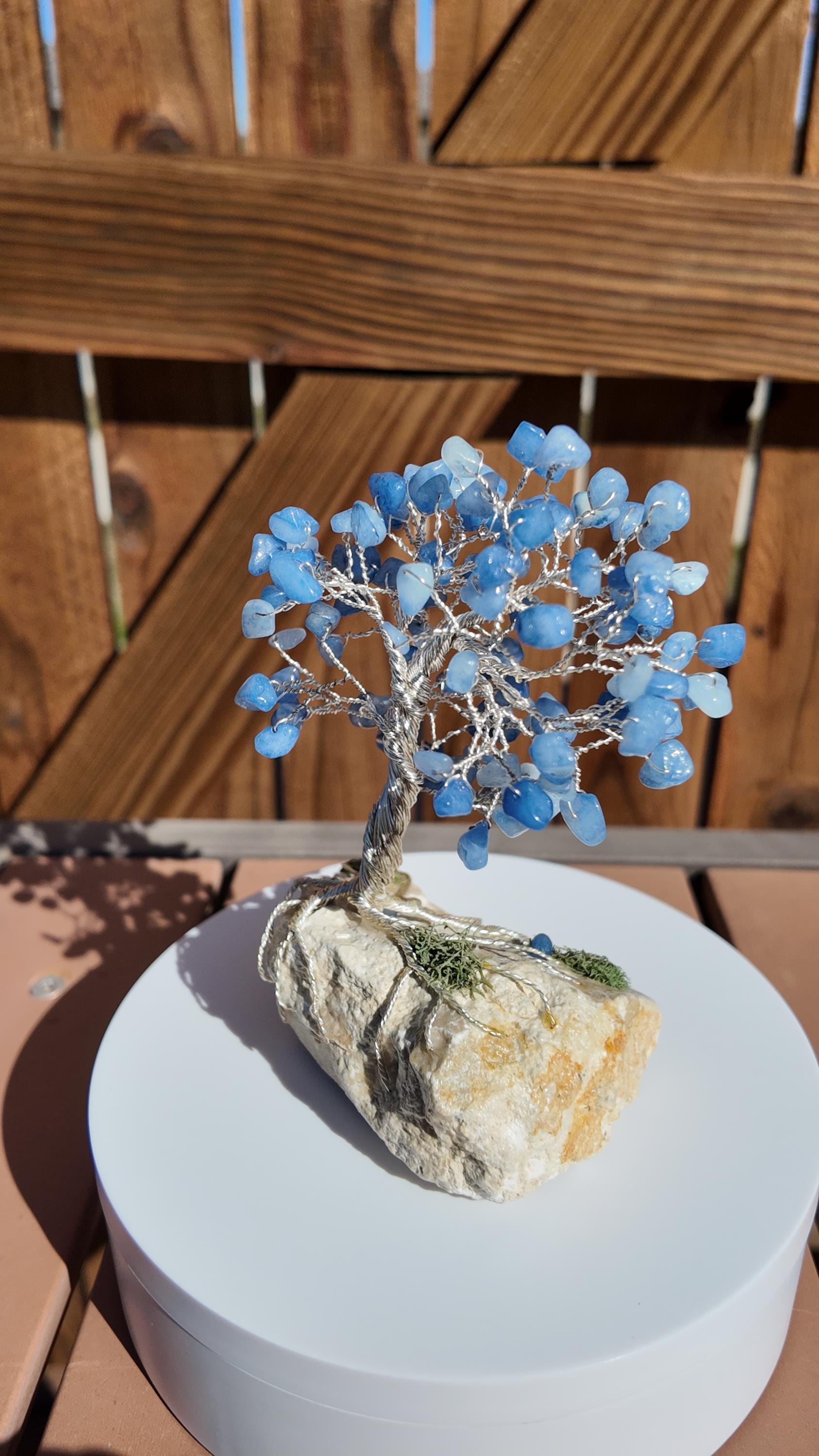 Blue Quartz Wire Tree #2514