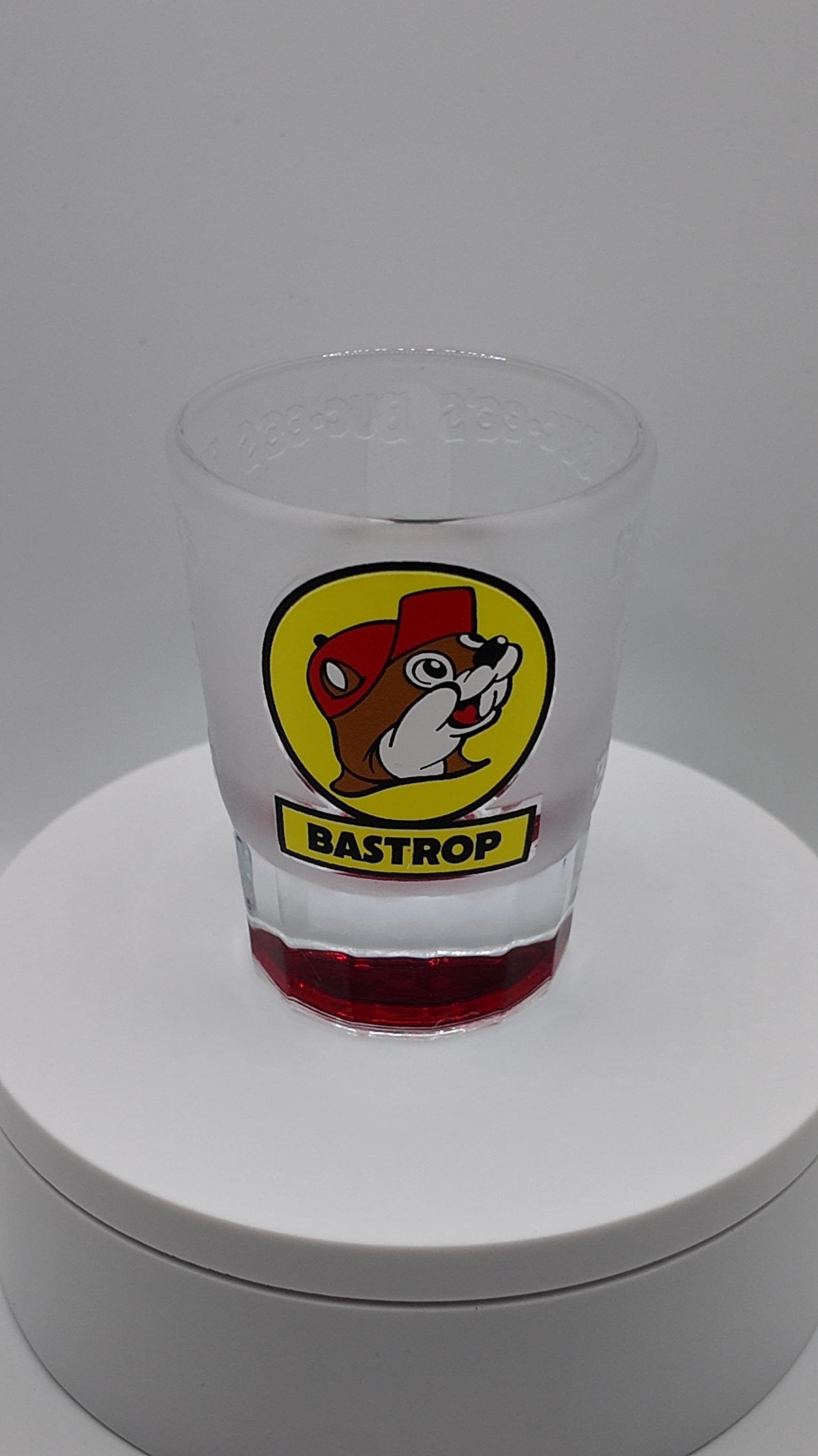 Buc-ee's Smoked Glass Shot Glasses