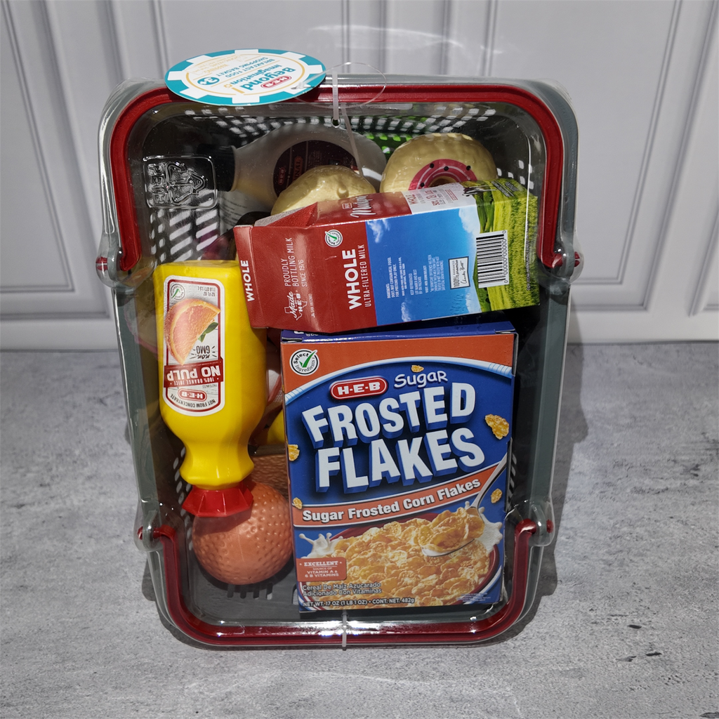 HEB Beyond Imagination Breakfast Food Shopping Basket Toy – Ages 3+