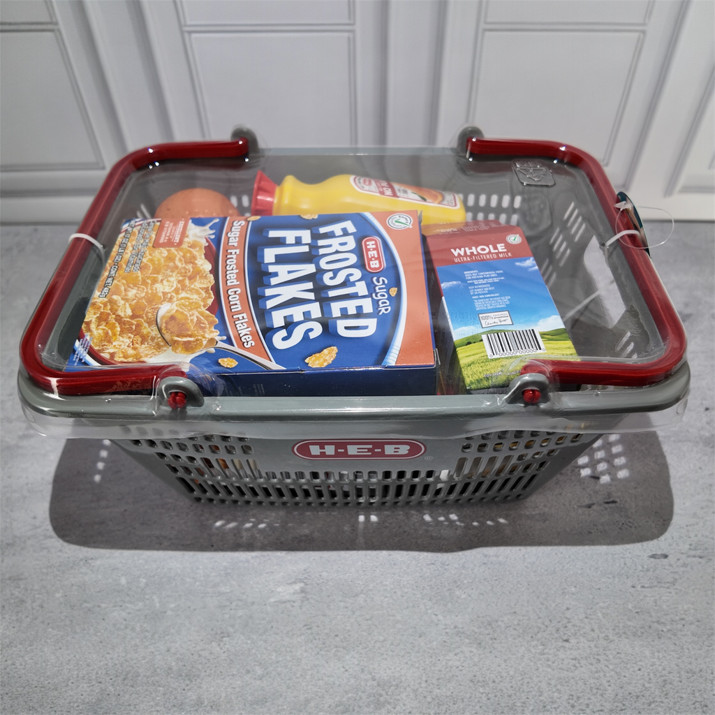 HEB Beyond Imagination Breakfast Food Shopping Basket Toy – Ages 3+