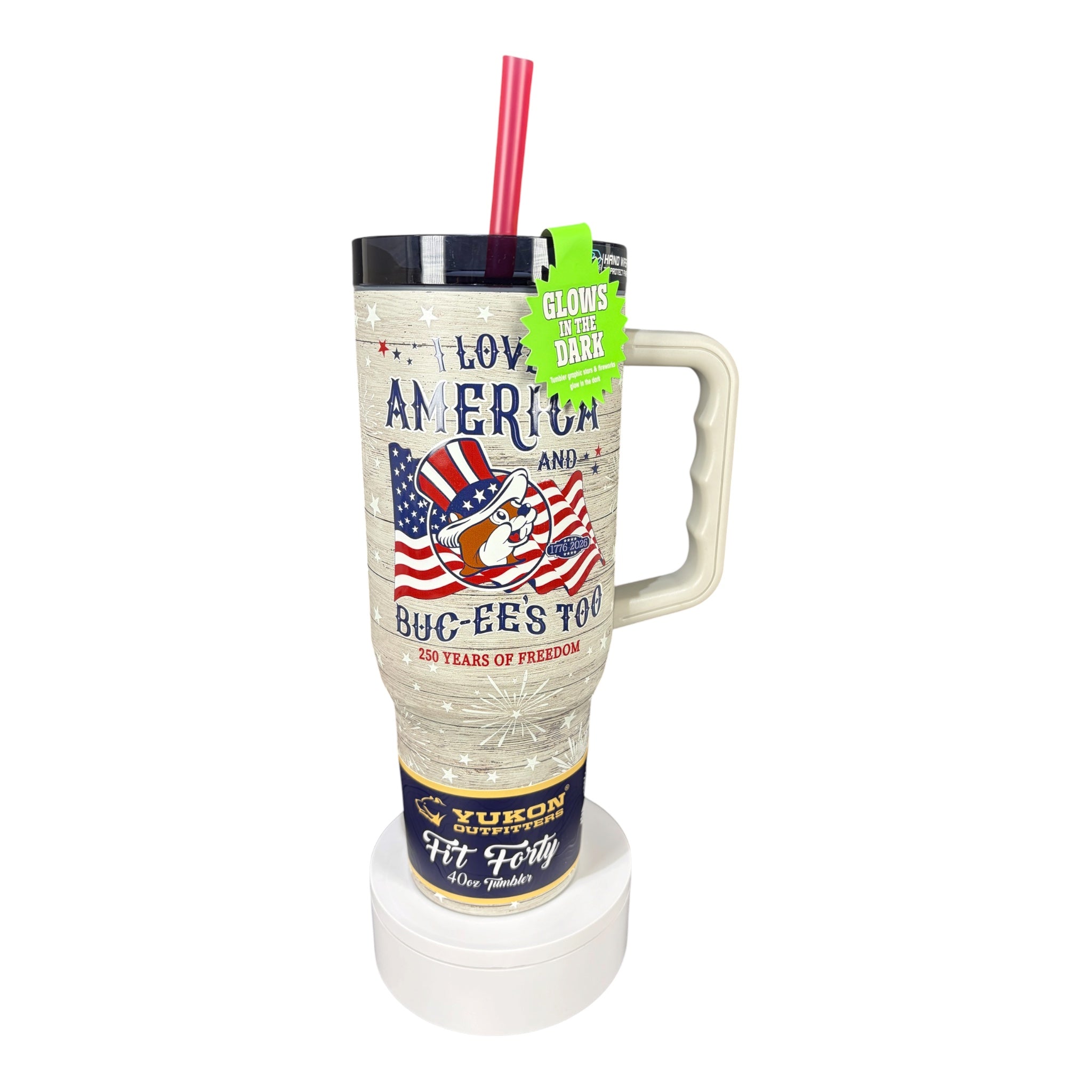 Buc-ee's Yukon Outfitters 40 oz Patriotic Tumbler – Limited Edition 4th of July Insulated Drinkware