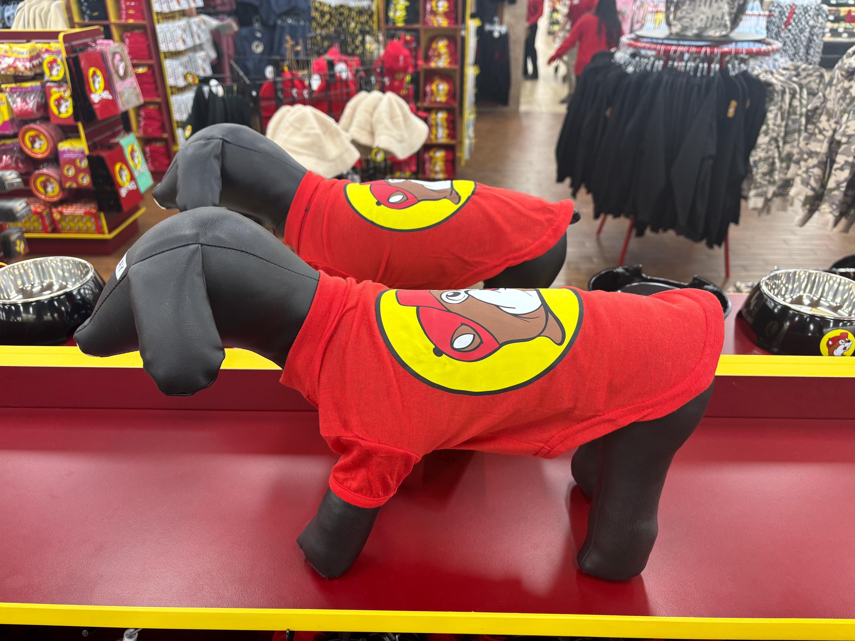 Buc-ee's Pet T-Shirt (red with logo) SMALL
