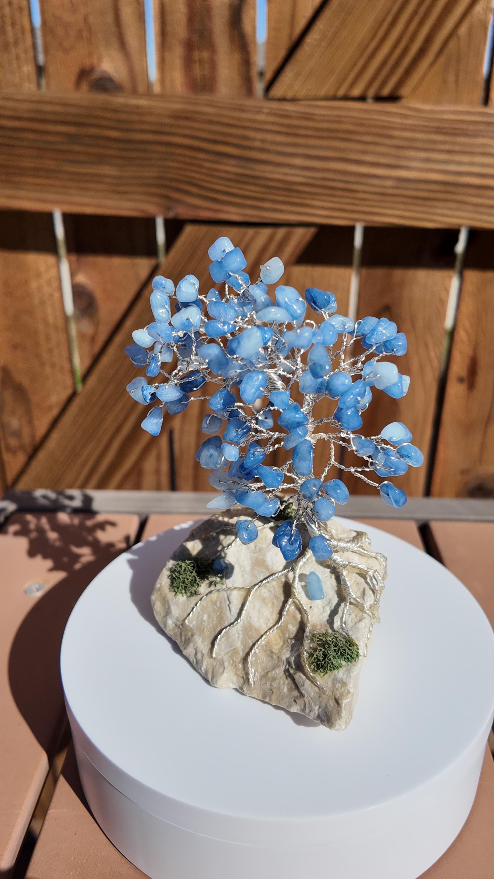 Blue Quartz Wire Tree #2514