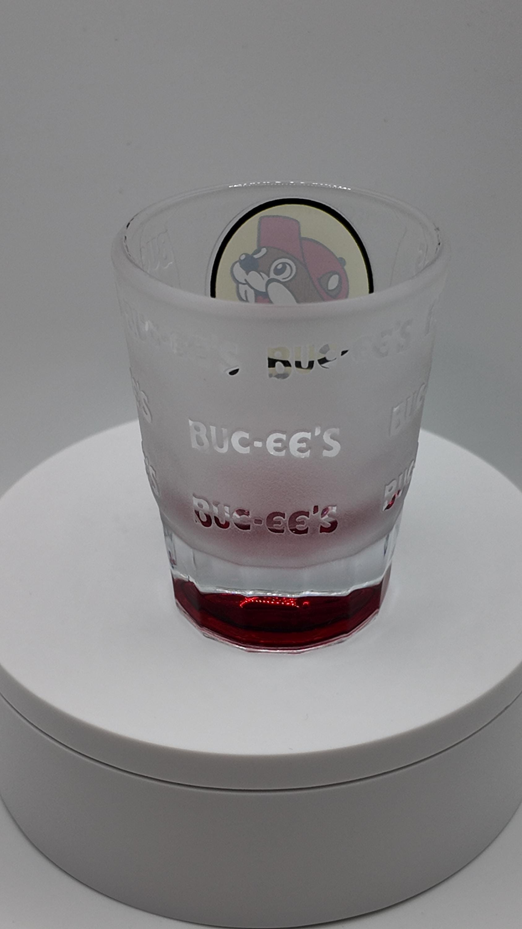 Buc-ee's Smoked Glass Shot Glasses