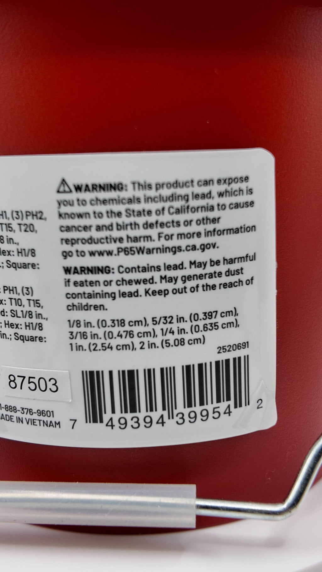 Tractor Supply Co Mini Bucket 49-Piece Impact Bit Set with Milwaukee Logo Sticker