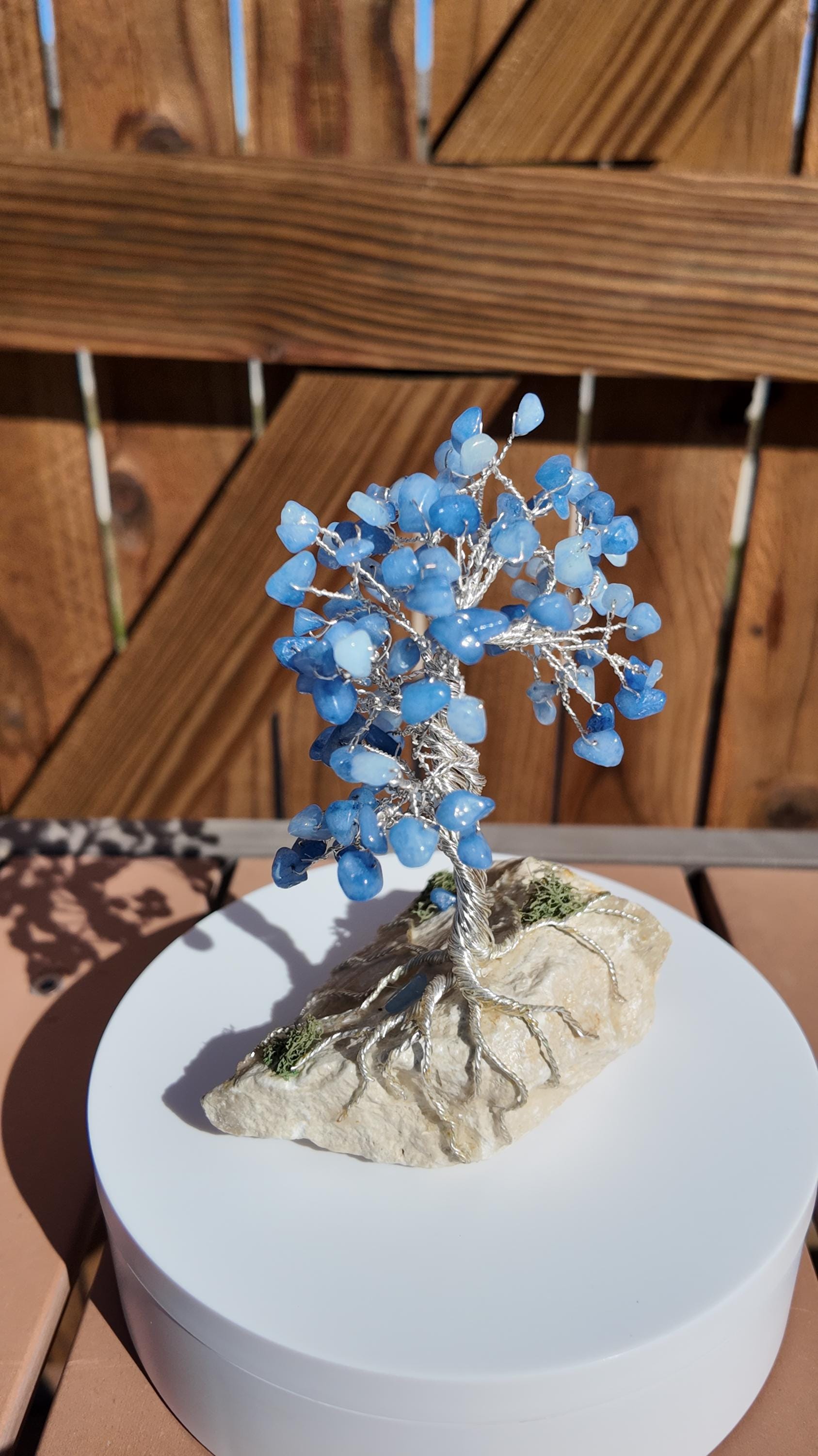 Blue Quartz Wire Tree #2514