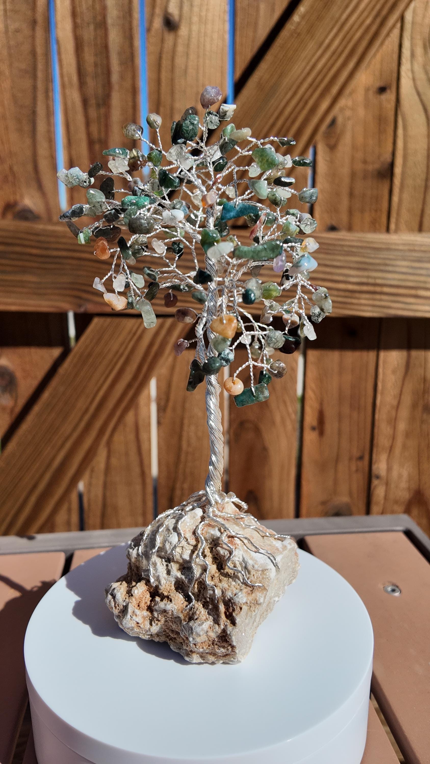 Jasper Stone Chips Wire Tree #2504