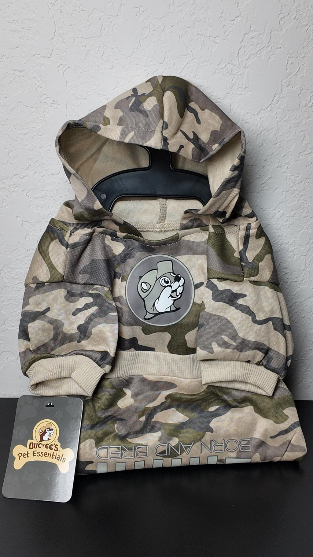 Buc-ee's Pet Hoodie (shirt) camouflage