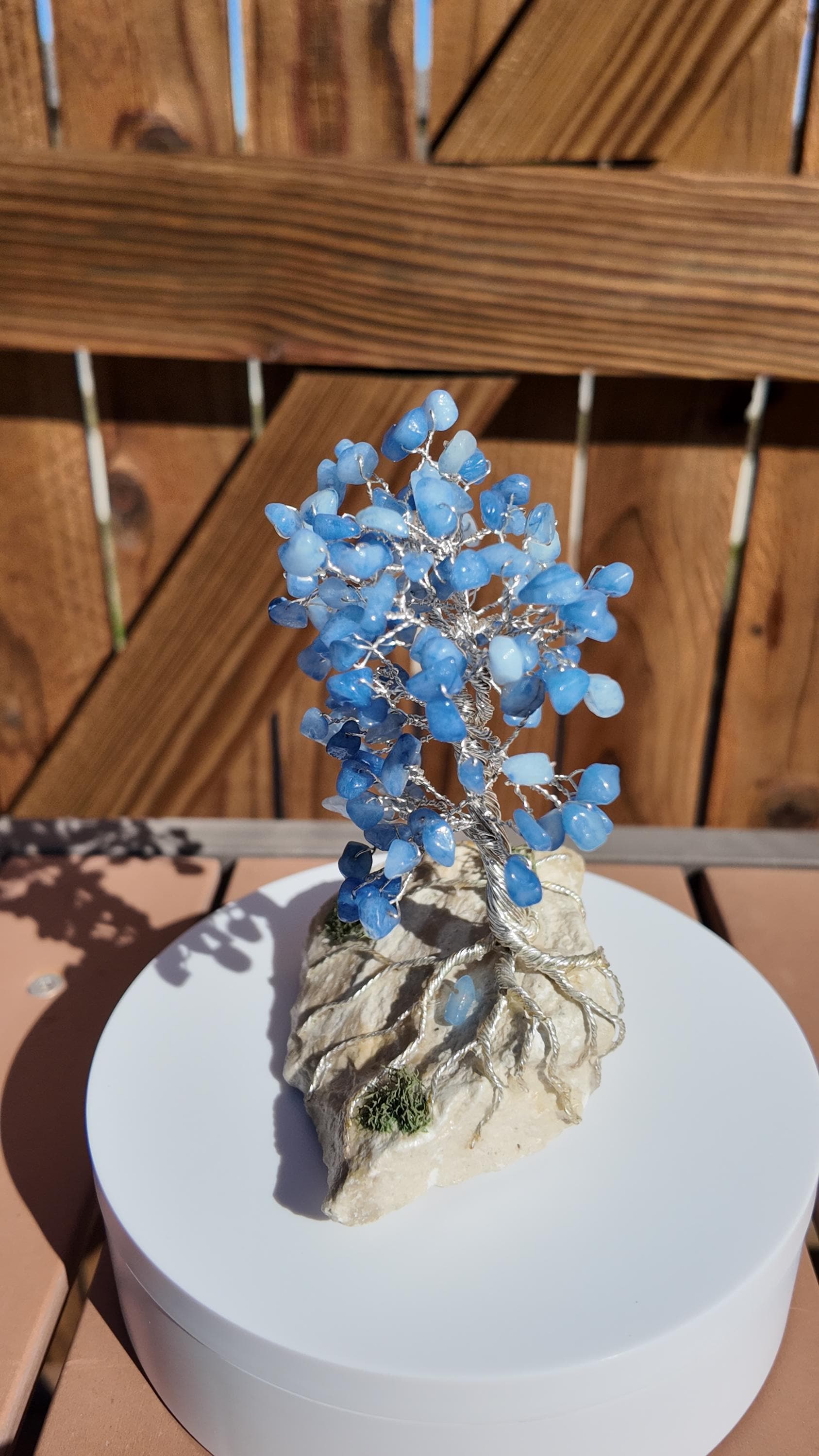 Blue Quartz Wire Tree #2514