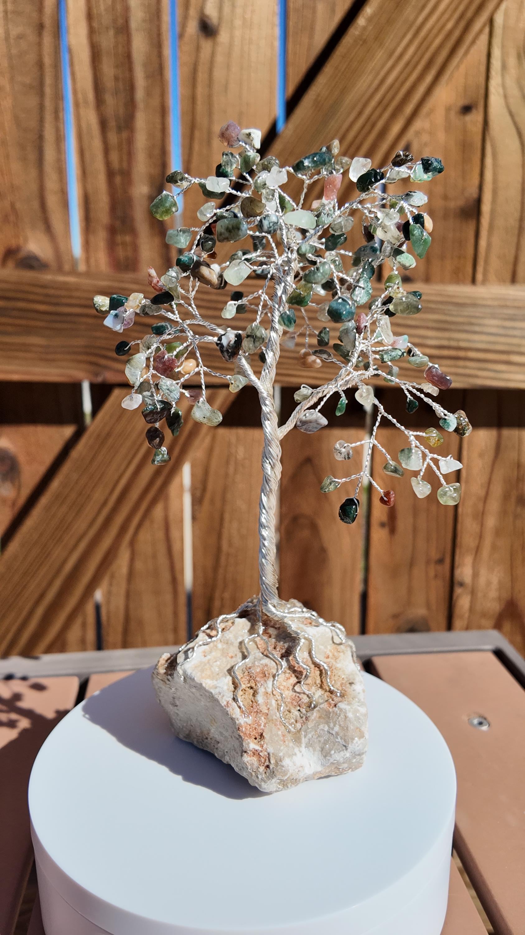 Jasper Stone Chips Wire Tree #2504