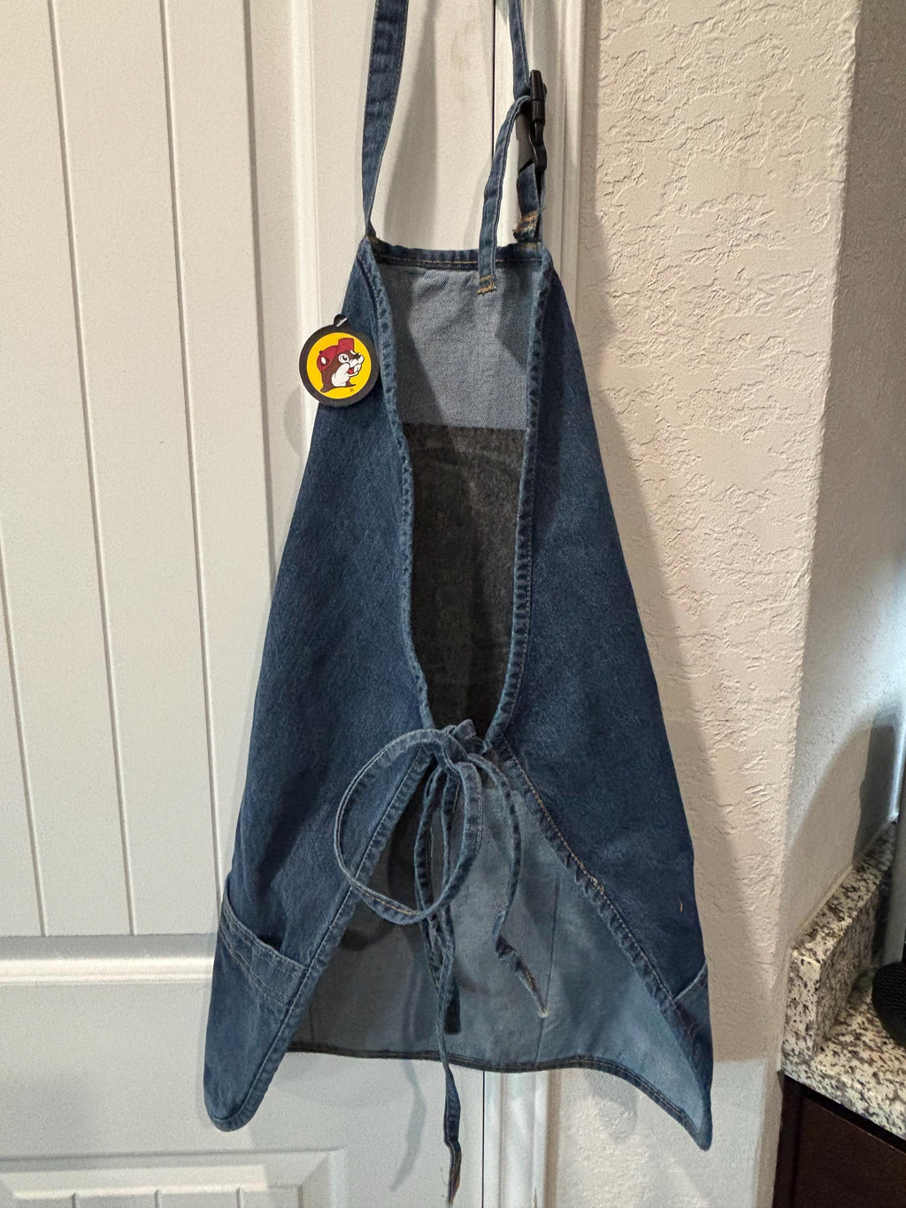 Denim Apron with Embossed Design – Cooking & BBQ Apron