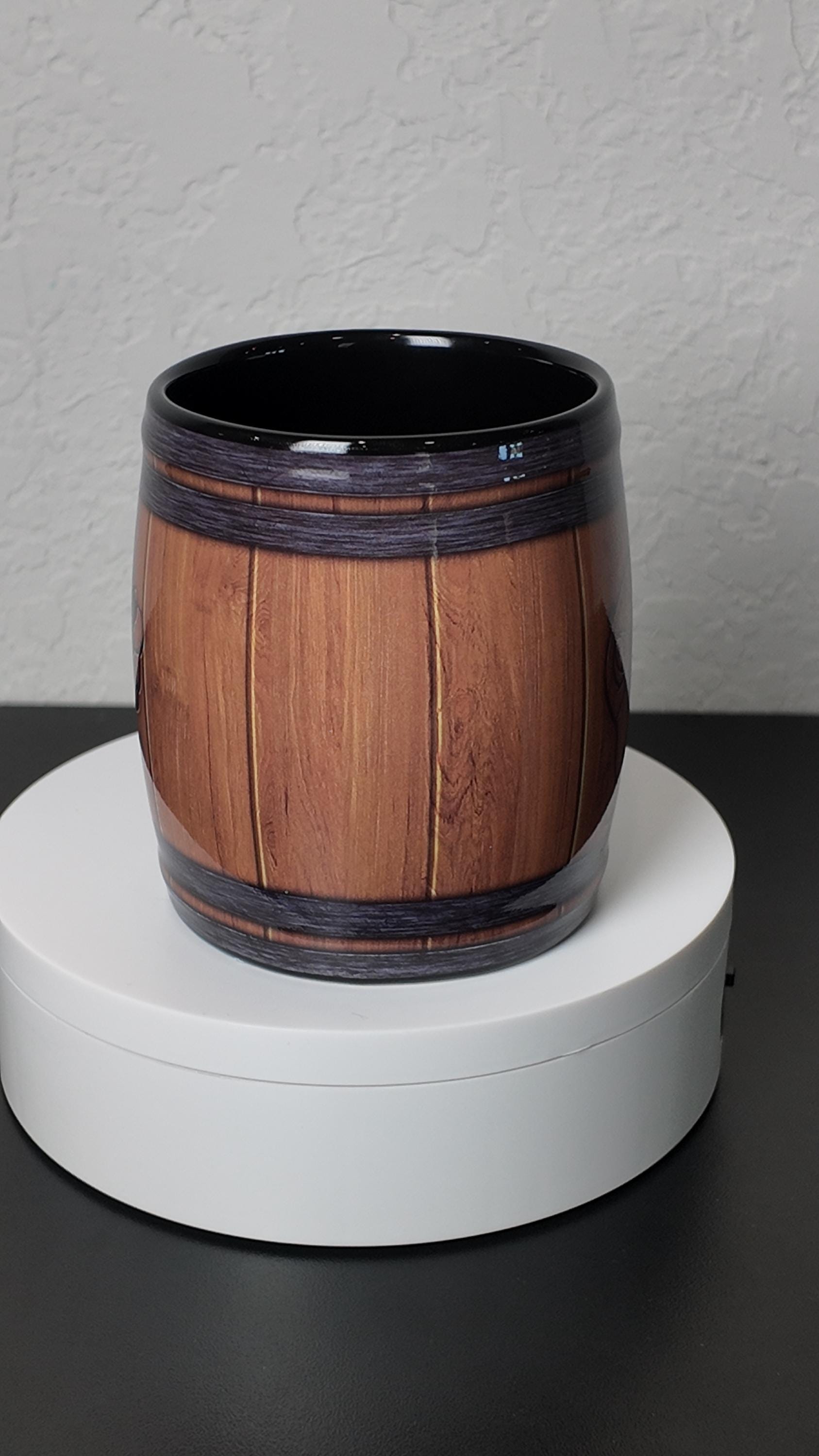 Barrel-Style Coffee Mug – Country Rustic Cup