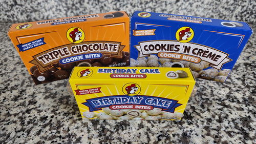 Bite-Size Cookie Bundle – Birthday Cake, Triple Chocolate, Cookies & Creme Flavors