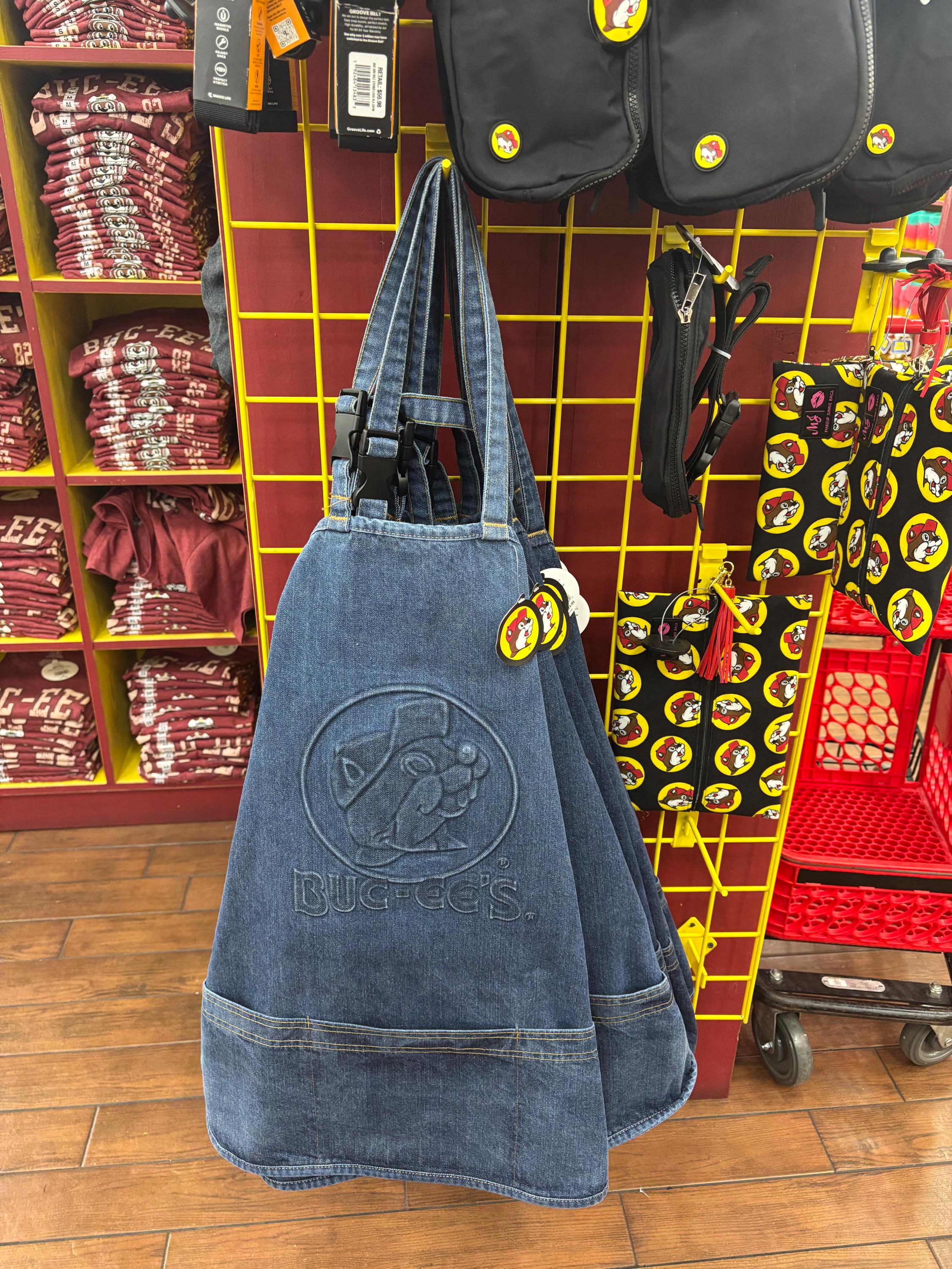 Denim Apron with Embossed Design – Cooking & BBQ Apron