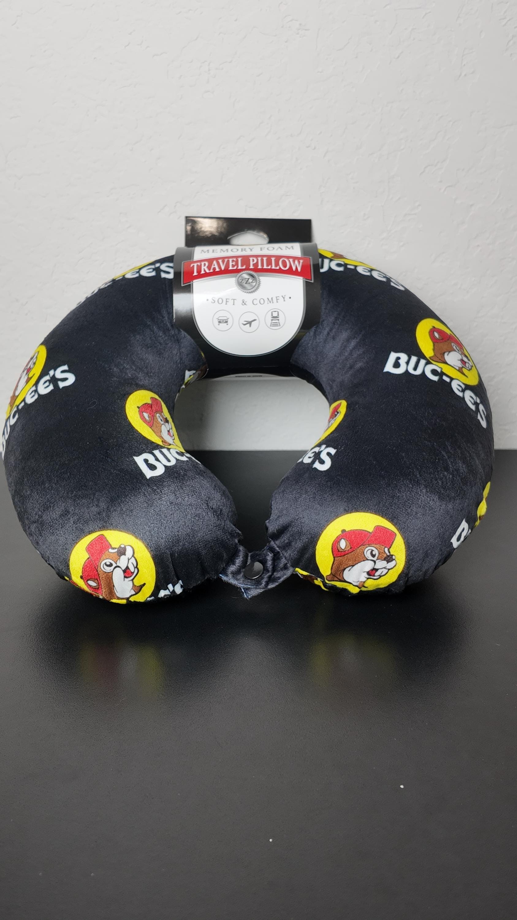 Travel Pillow with Memory Foam – Neck Support Cushion