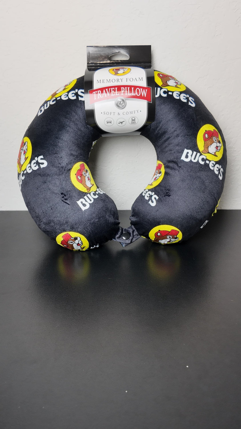 Travel Pillow with Memory Foam – Neck Support Cushion