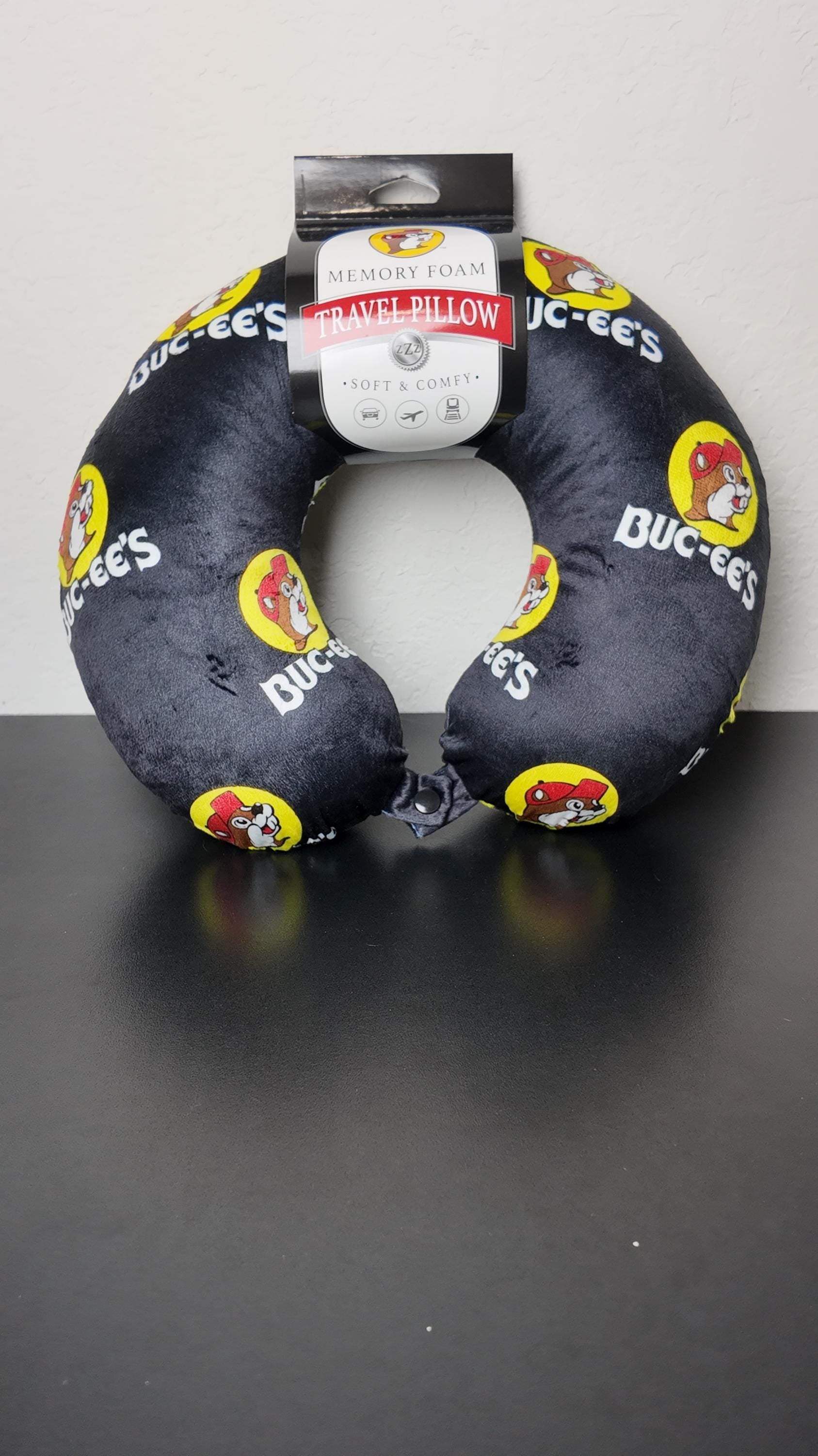 Travel Pillow with Memory Foam – Neck Support Cushion