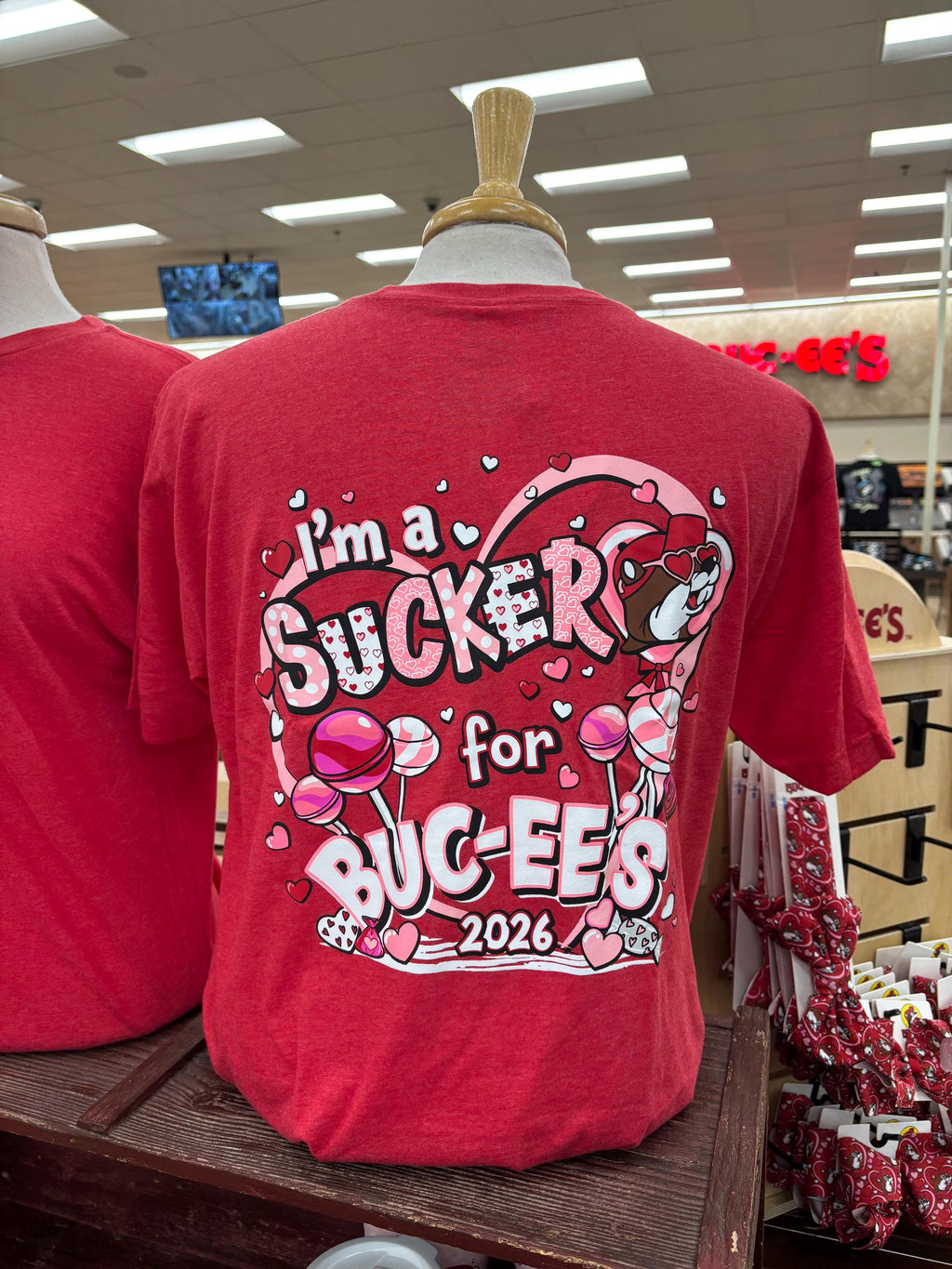 Buc-ee's 2026 Valentine T-Shirts "Authentic"