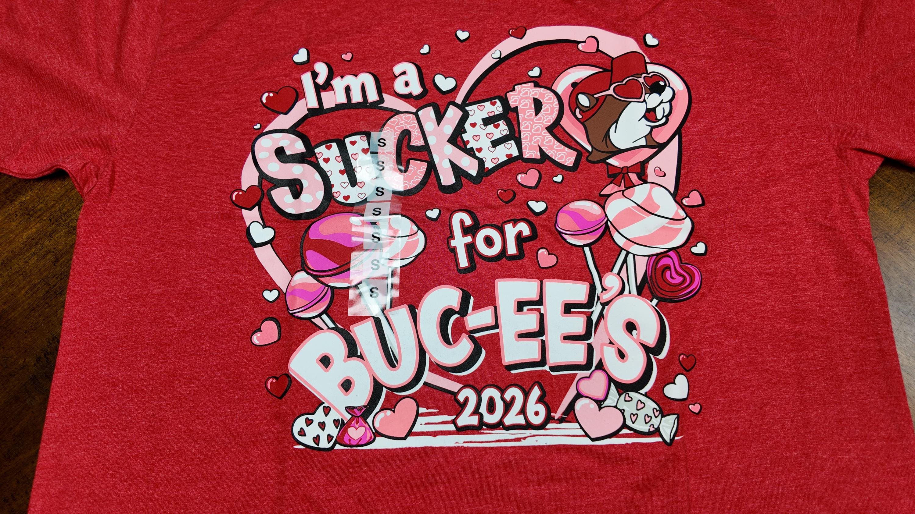 Buc-ee's 2026 Valentine T-Shirts "Authentic"