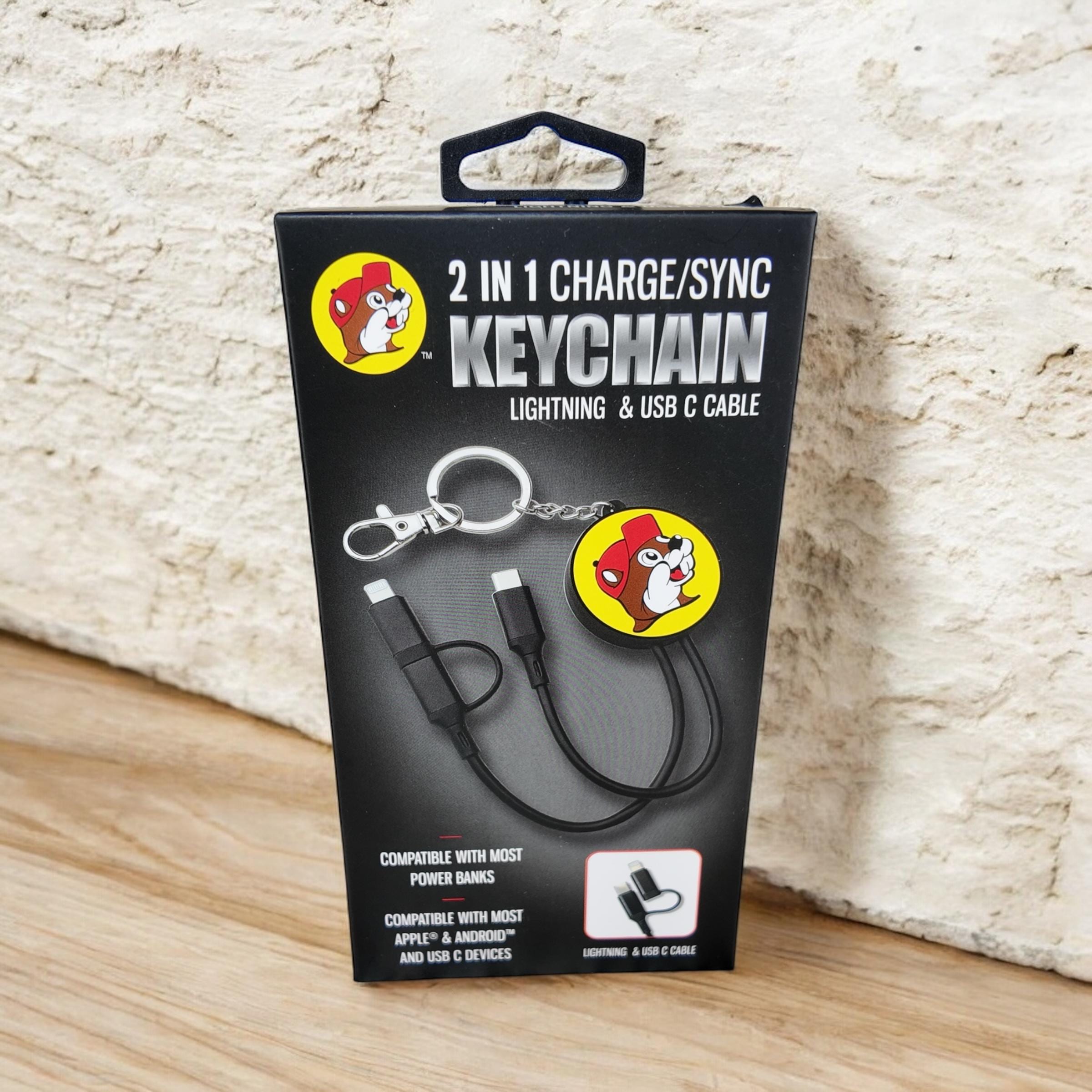 Buc-ee's 2 in 1 Charge and Sync Keychain