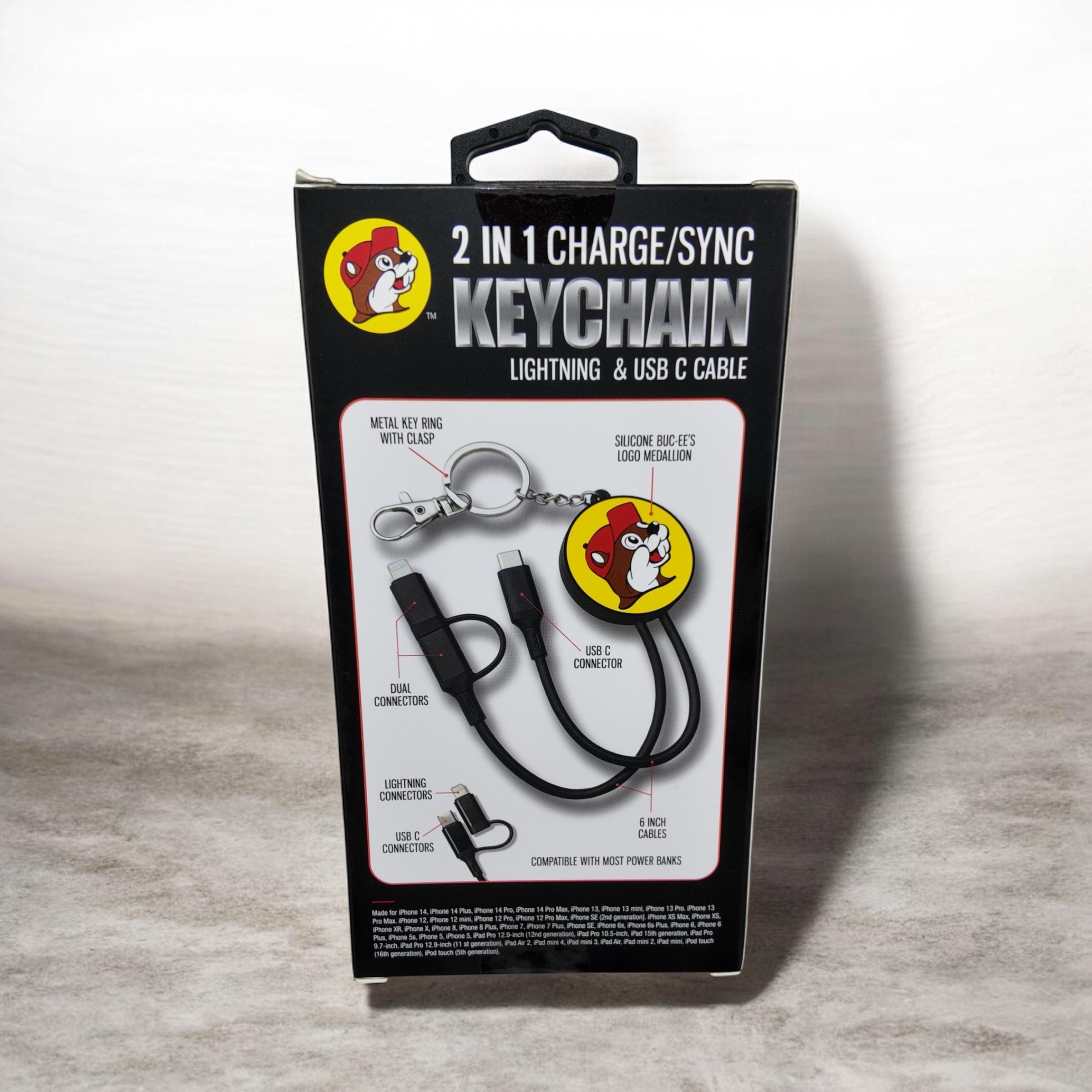 Buc-ee's 2 in 1 Charge and Sync Keychain