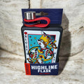 Buc-ee's Playing Card Highline Flask 9 oz