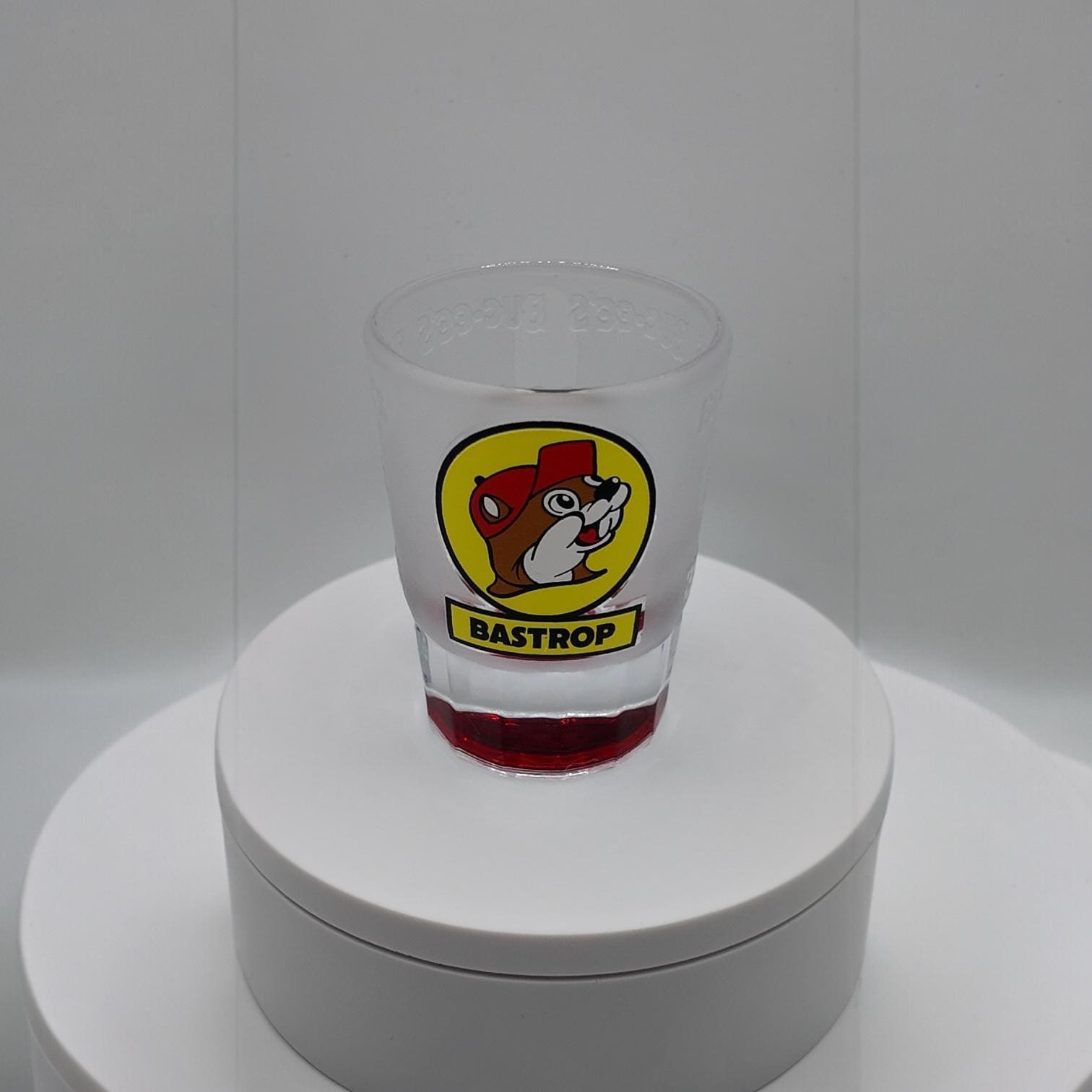 Buc-ee's Smoked Glass Shot Glasses