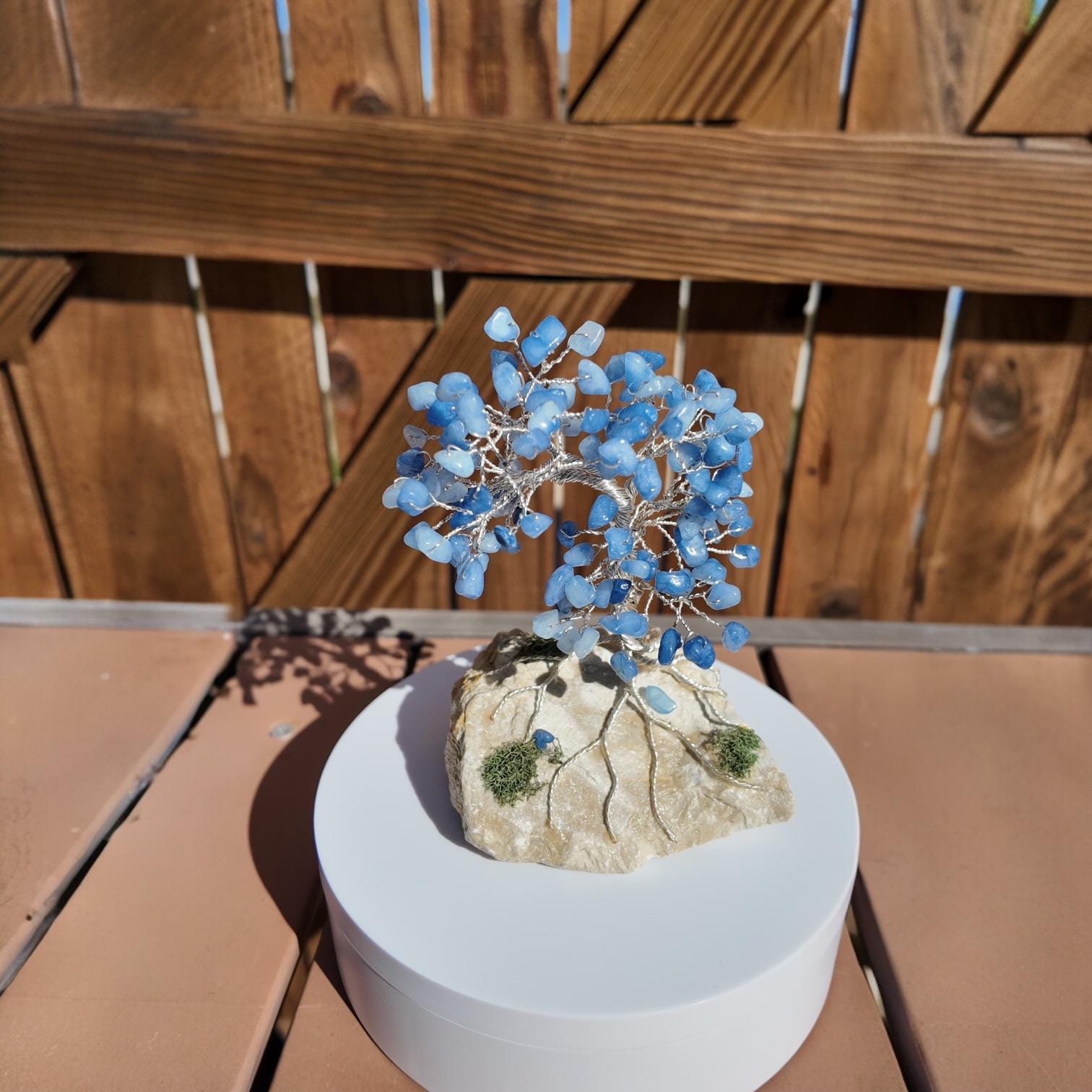 Blue Quartz Wire Tree #2514