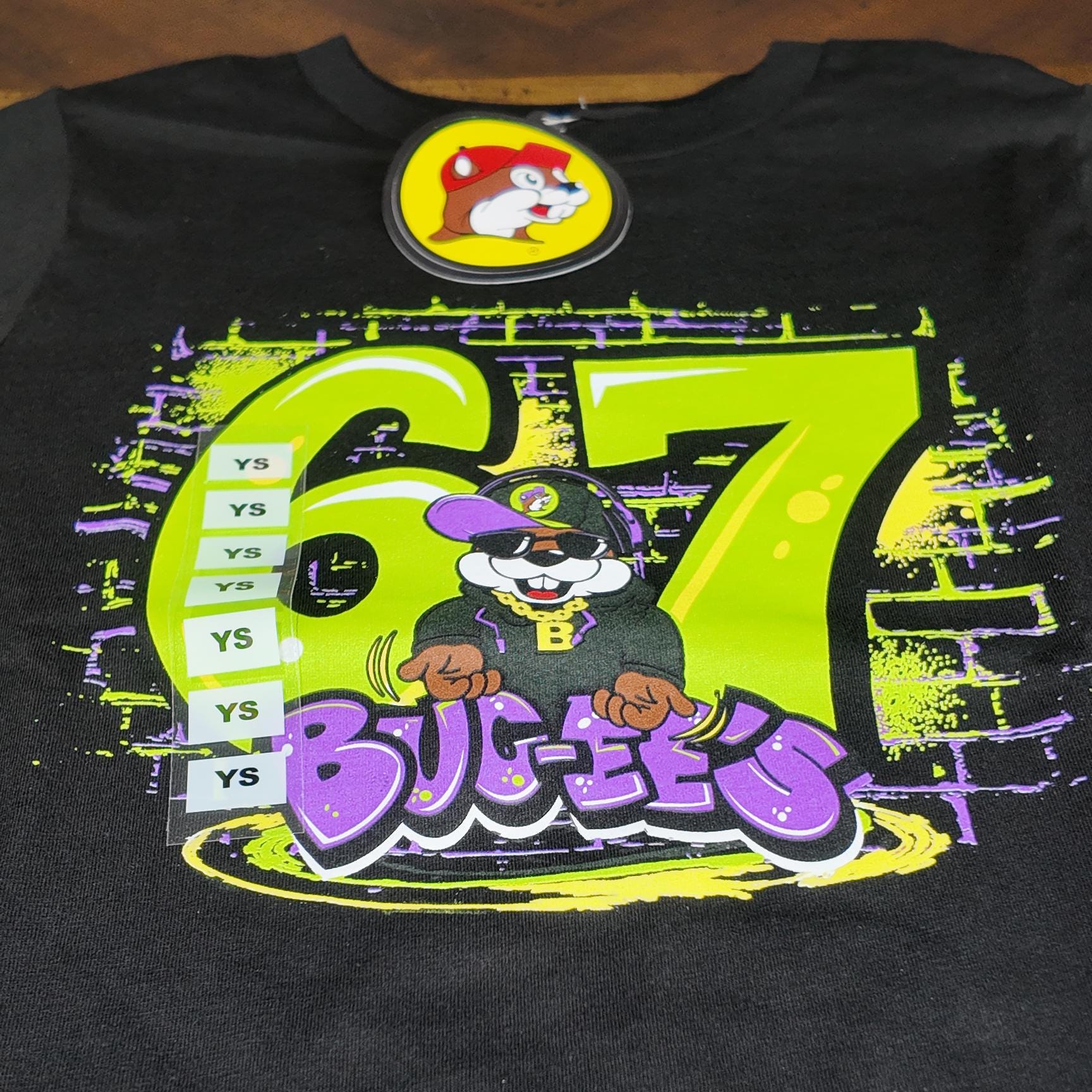 Buc-ee's 67 Graffiti T-Shirt "Authentic"