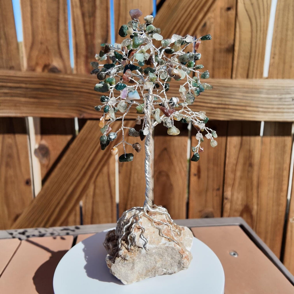 Jasper Stone Chips Wire Tree #2504