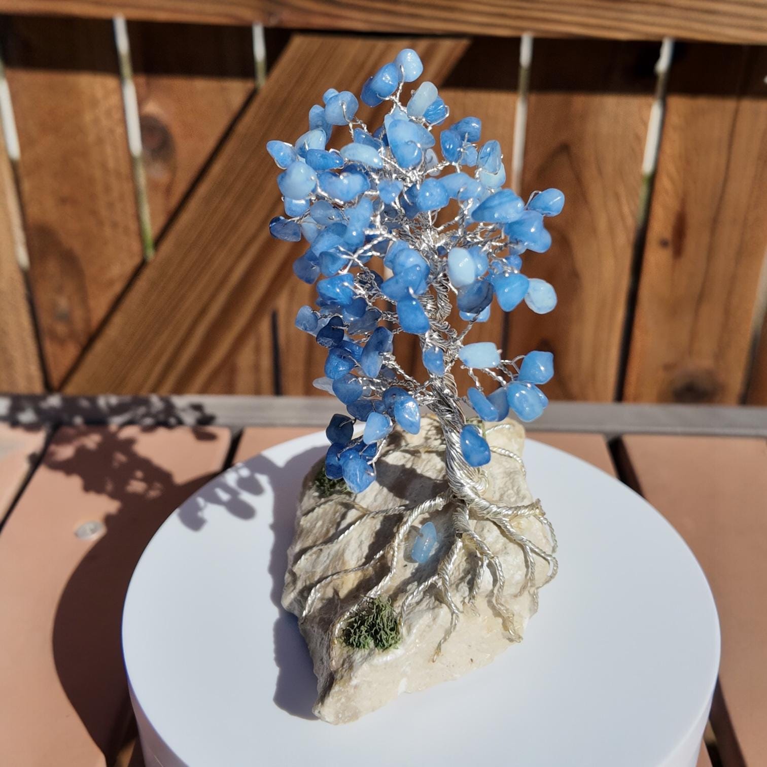 Blue Quartz Wire Tree #2514