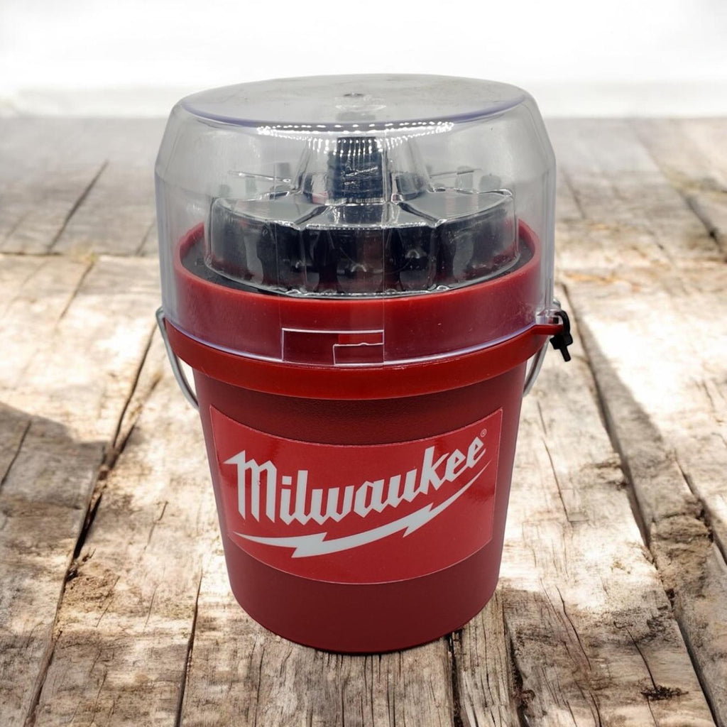 Tractor Supply Co Mini Bucket 49-Piece Impact Bit Set with Milwaukee Logo Sticker