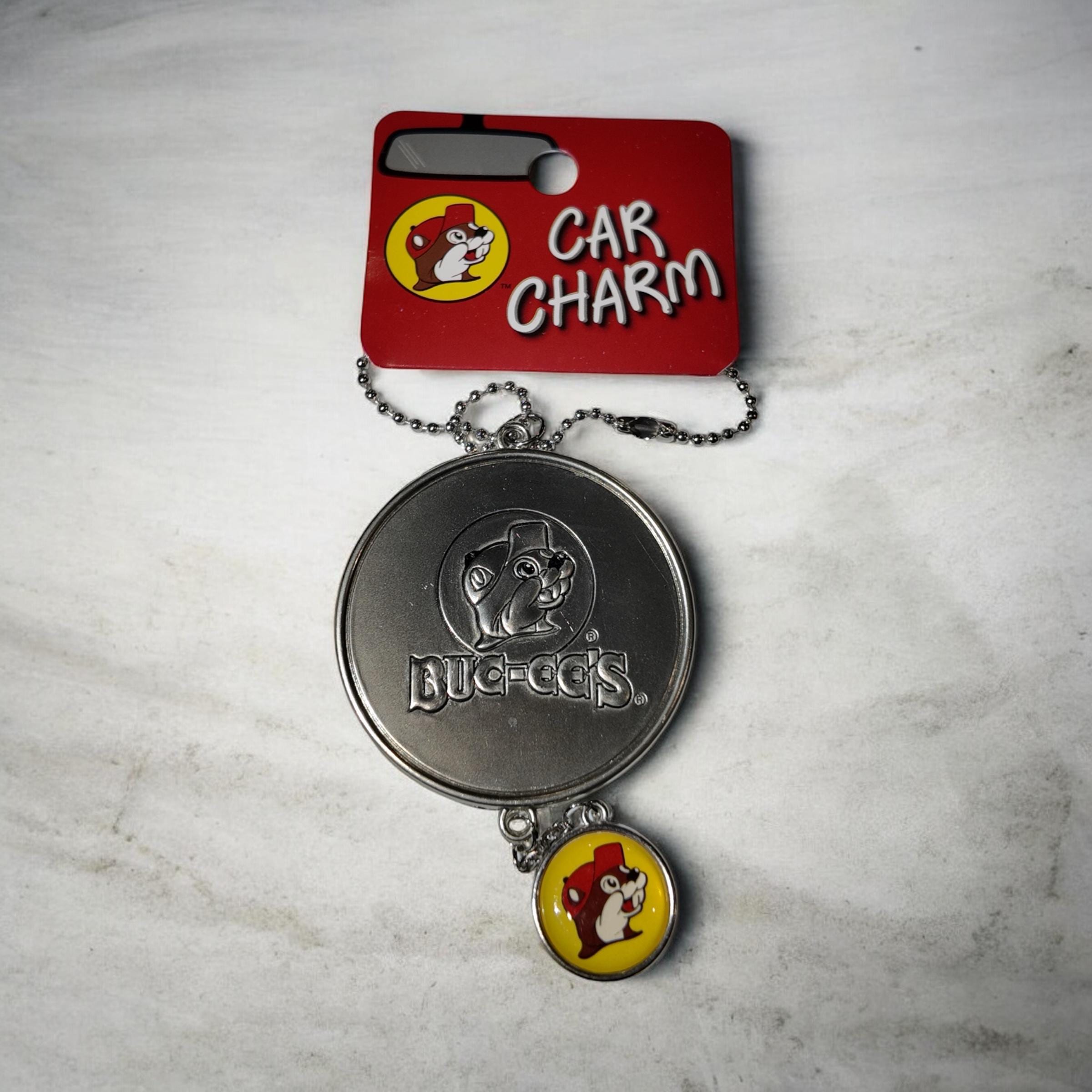 Buc-ee's Car Charms (round and Square)