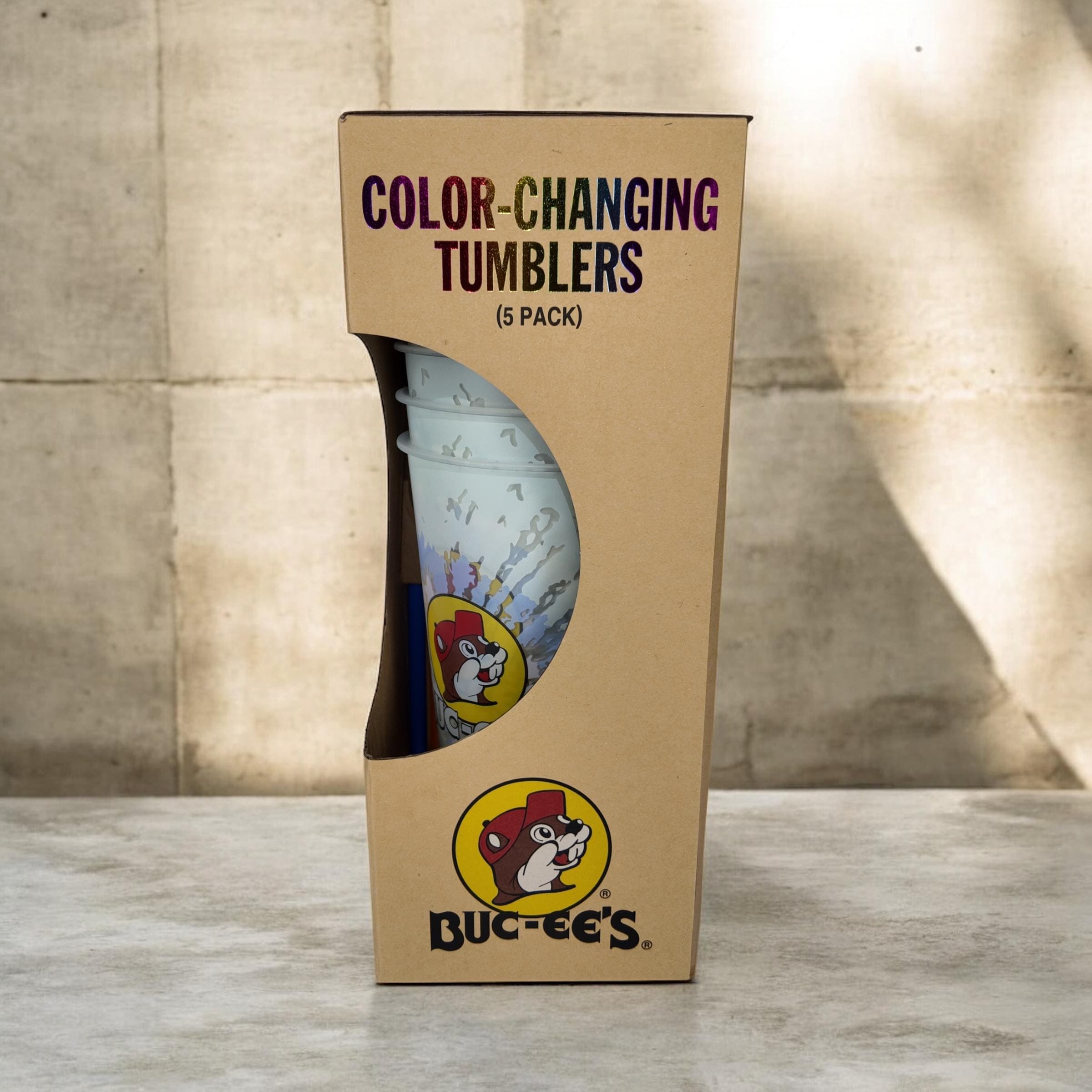 Buc-ee's Color-Changing Tumblers 5-Pack